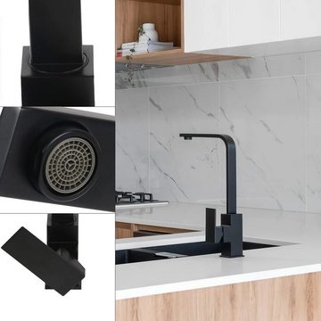 Nettlife Küchenarmatur Hochdruck Küche Edelstahl 360 ° Schwenkbar Armatur (Mischbatterie)
