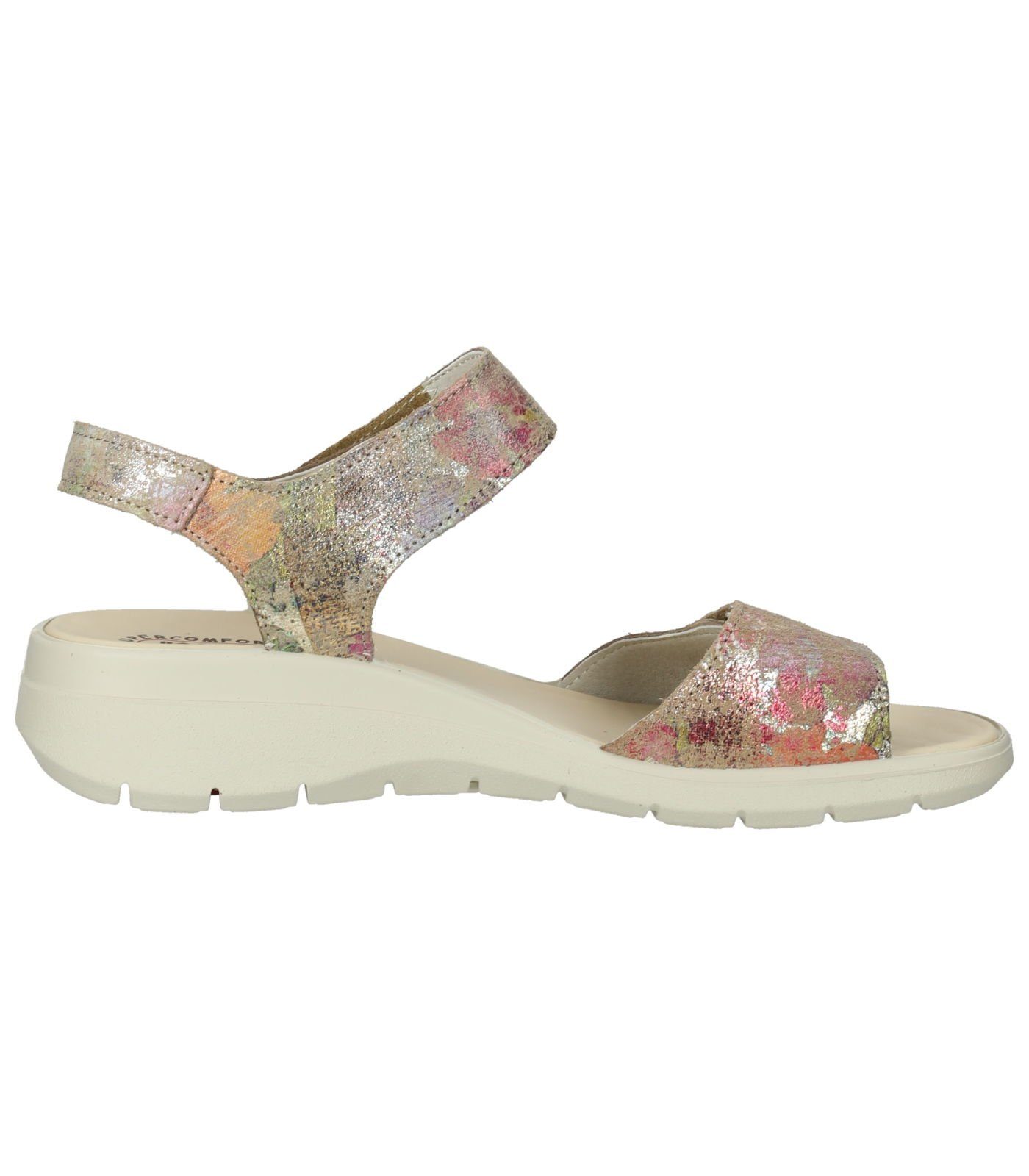 Sandalen Veloursleder Beige Keilsandalette Imac Taupe