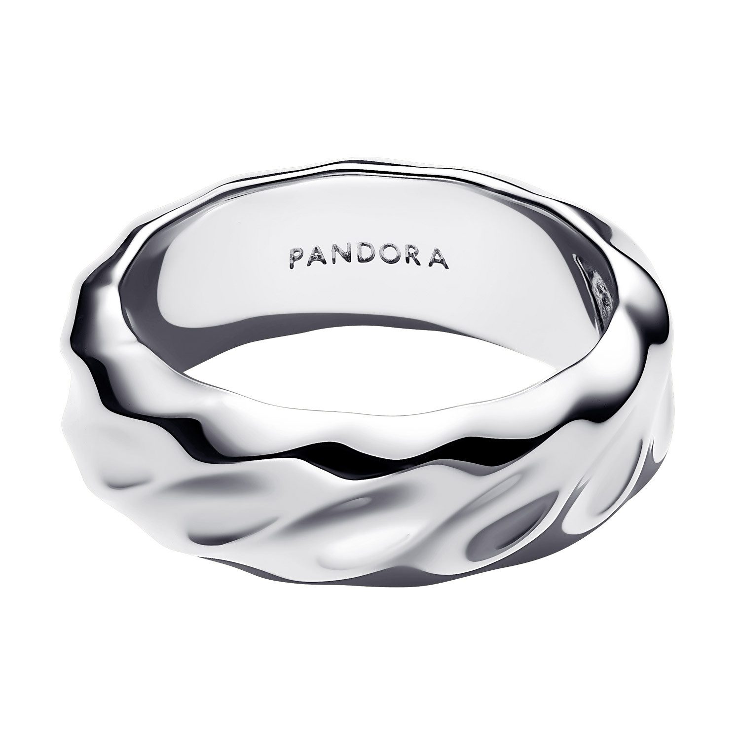 Pandora Silberring Breiter Bandring für Wellig günstig online kaufen