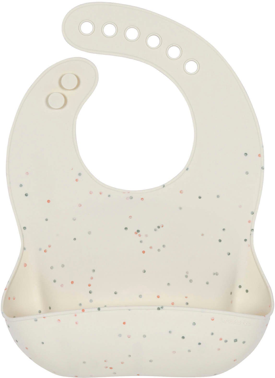 Blue/Nature Lätzchen LÄSSIG Bib, Silicone Blau Beige