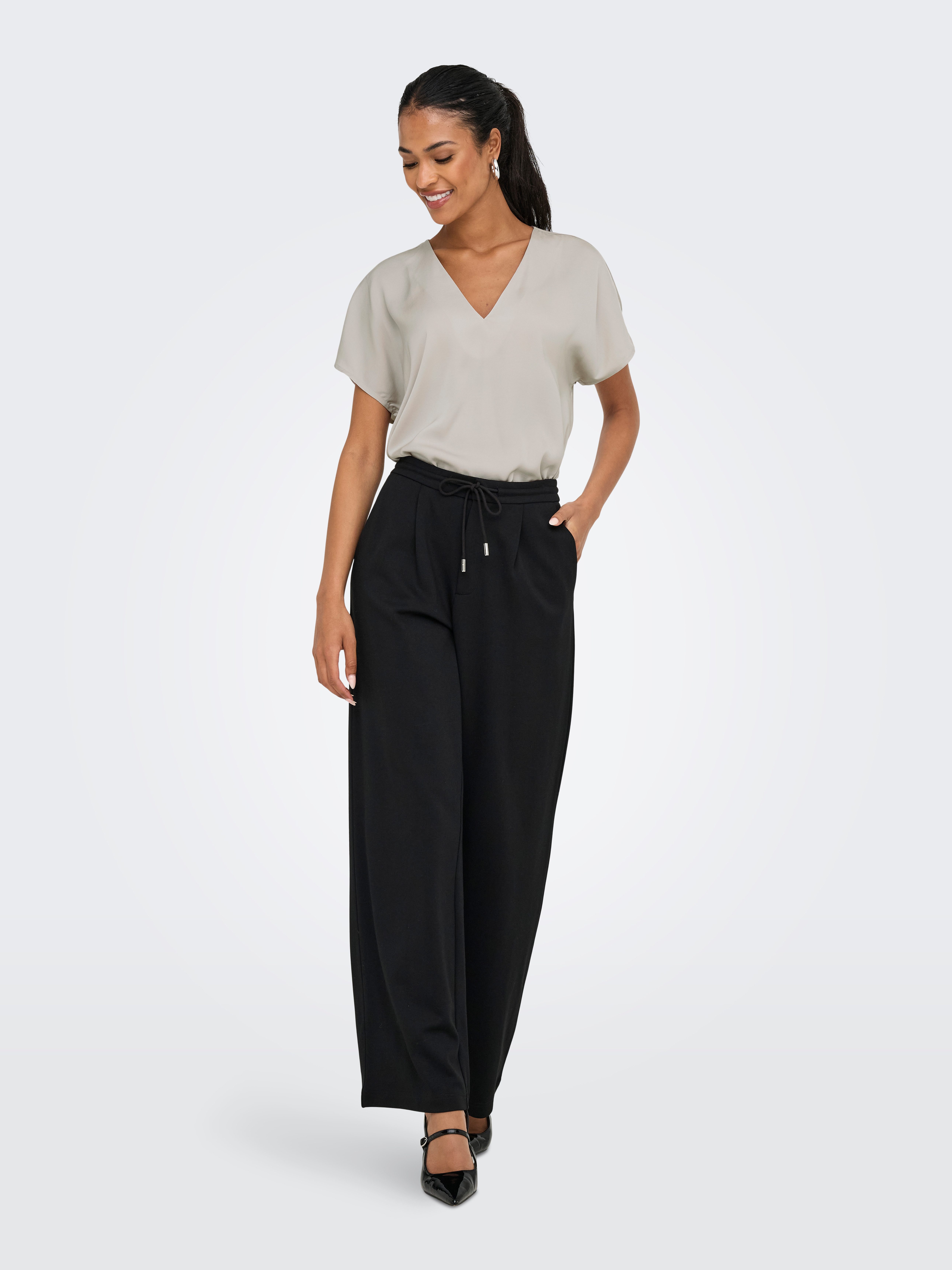 ONLY V-Shirt ONLLUCY LIFE SS V-NECK TOP WVN