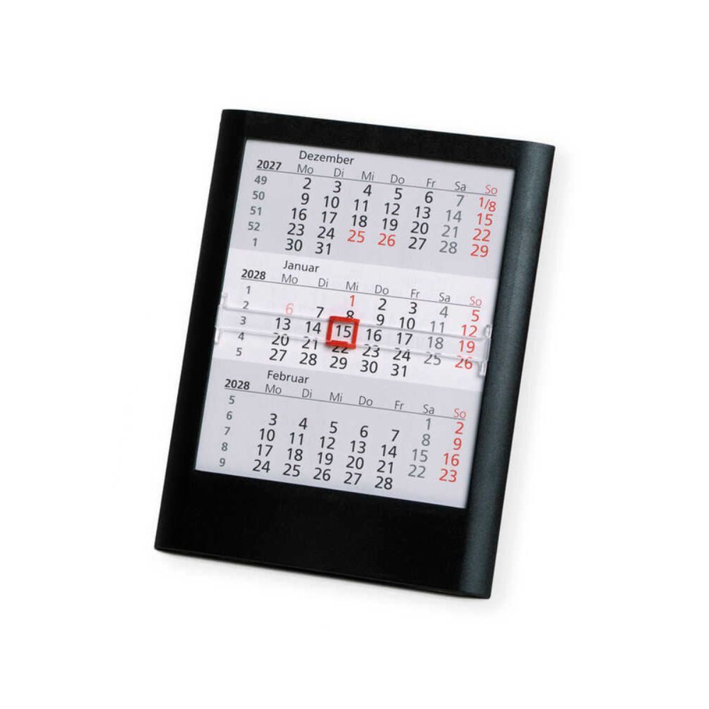 Saphir-Tec Terminkalender Tischkalender / Wandkalender 2027/2028 schwarz (1-tlg)