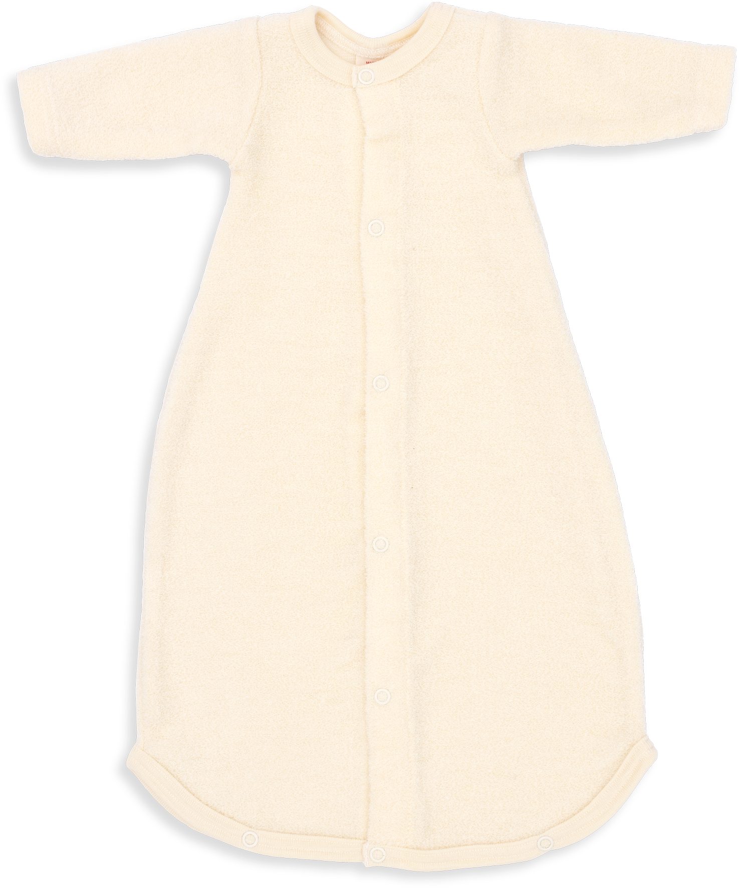 Engel Naturkleidung Babyschlafsack Frühchen-Schlafsack, Frottee, 2 große Druckknöpfe am Saum, 6 große Druckknöpfe an vordere Kante