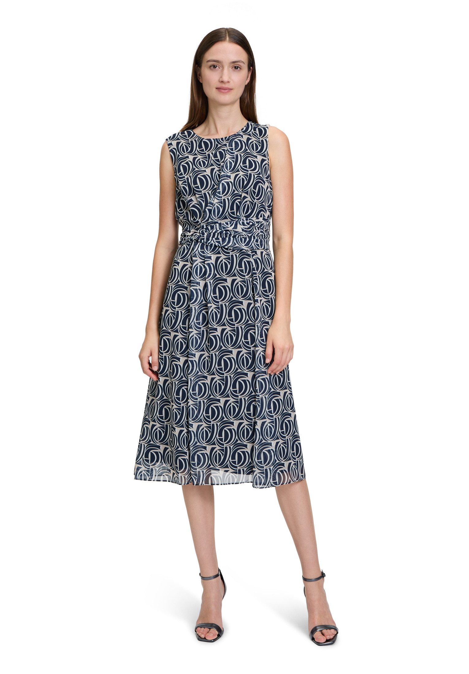 Betty&Co Chiffonkleid Damen ohne Arm Druck