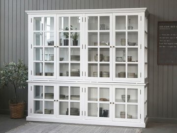 Chic Antique Vitrine antiker nschrank 8 Türen