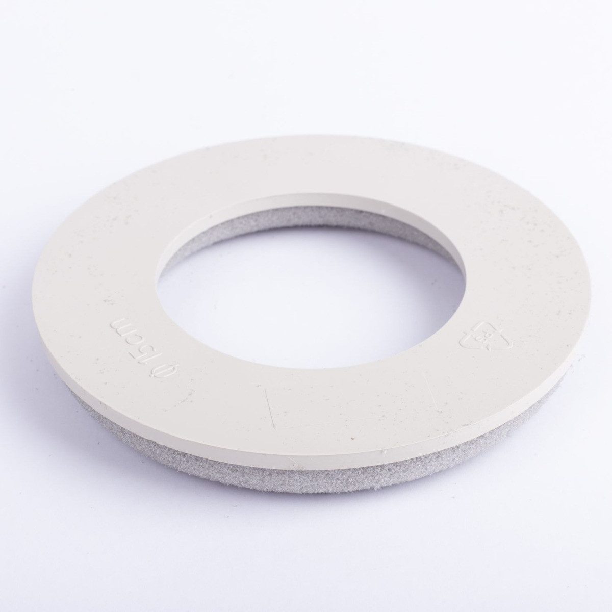 artplants Bastelmoos Steckschaum Ring AMEB, mit Kunststoffunterlage, grau, Ø 15 cm