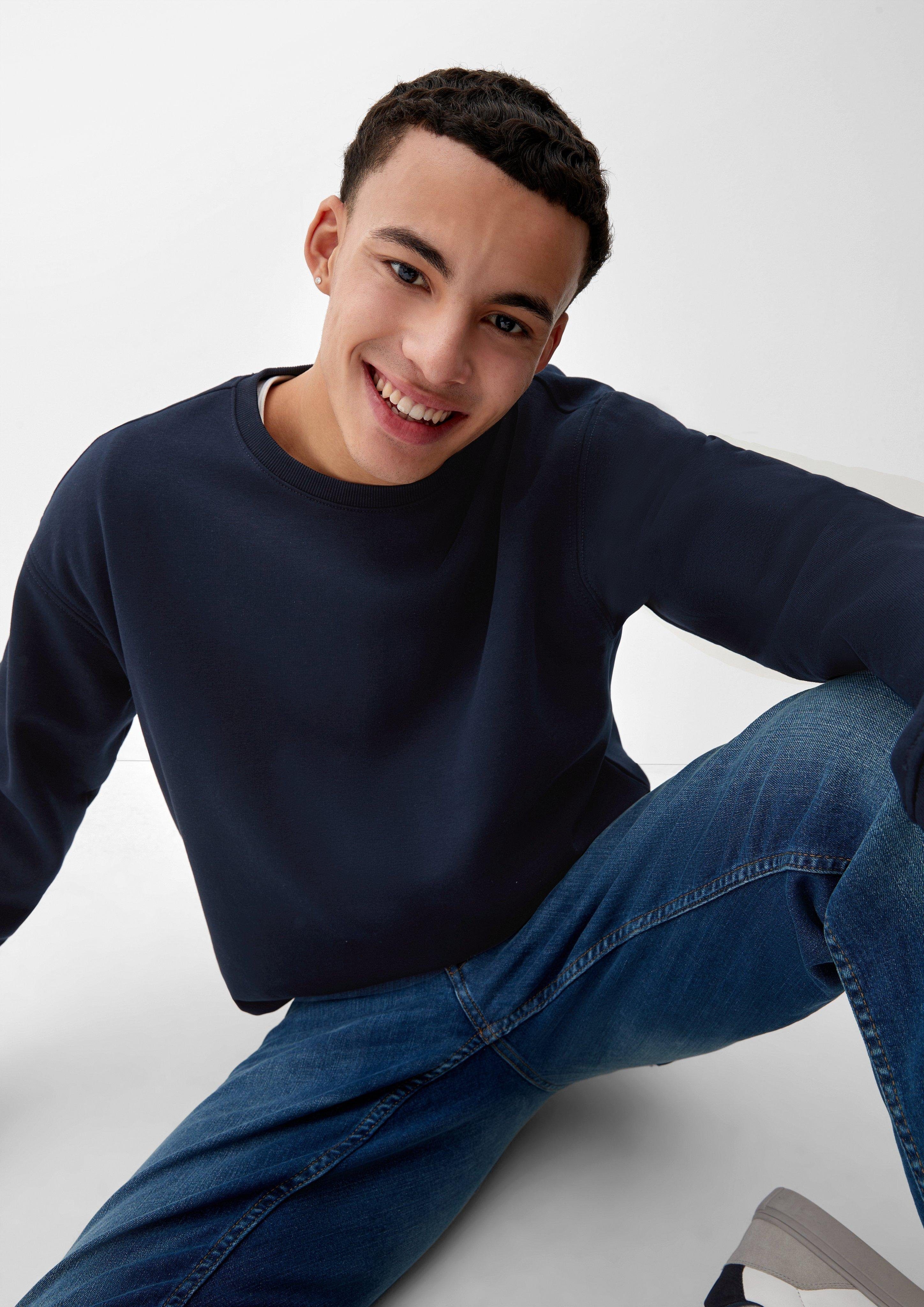 Sweatshirt Sweatshirt mit Logostickerei