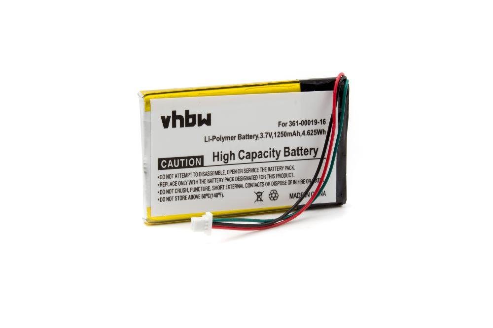 vhbw kompatibel mit Garmin Edge 605, 705 Akku Li-Polymer 1250 mAh (3,7 V)