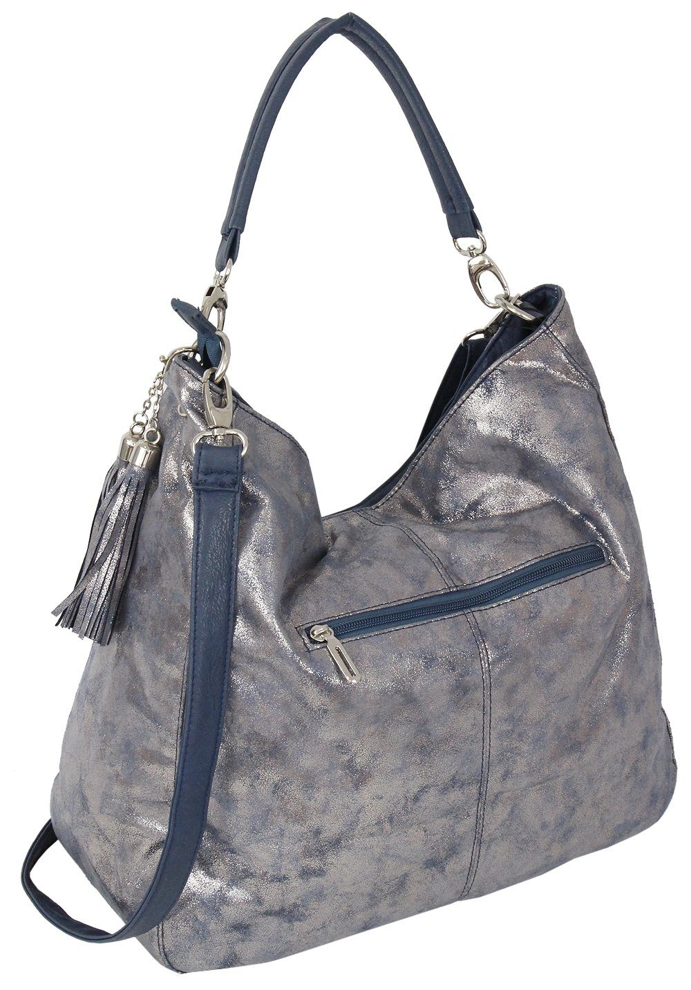 J JONES JENNIFER JONES Schultertasche - Modische Damen Umhängetasche, großer Hobo-Bag