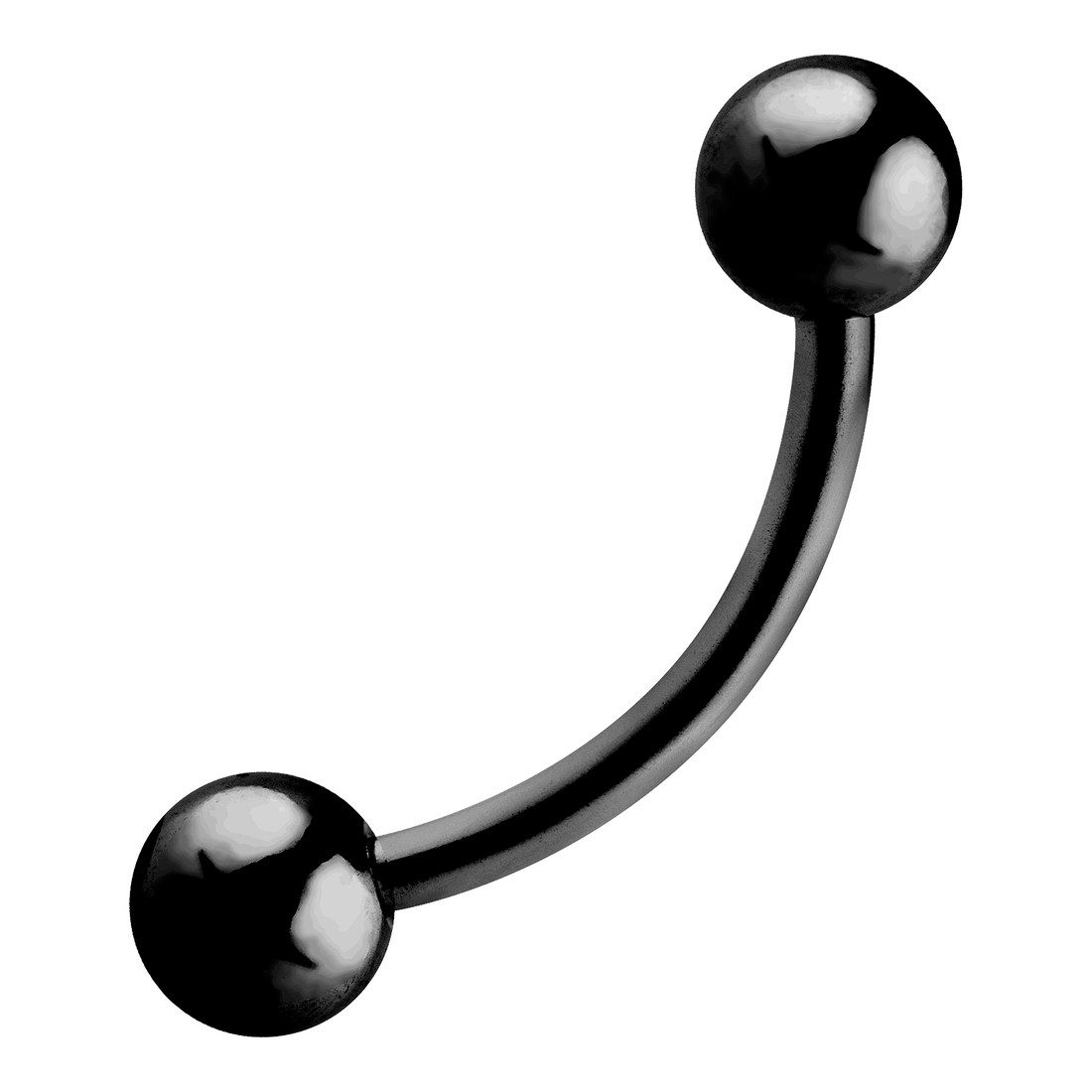 Taffstyle Augenbrauenpiercing Augenbrauenpiercing Piercing Banane Schwarz 1 günstig online kaufen