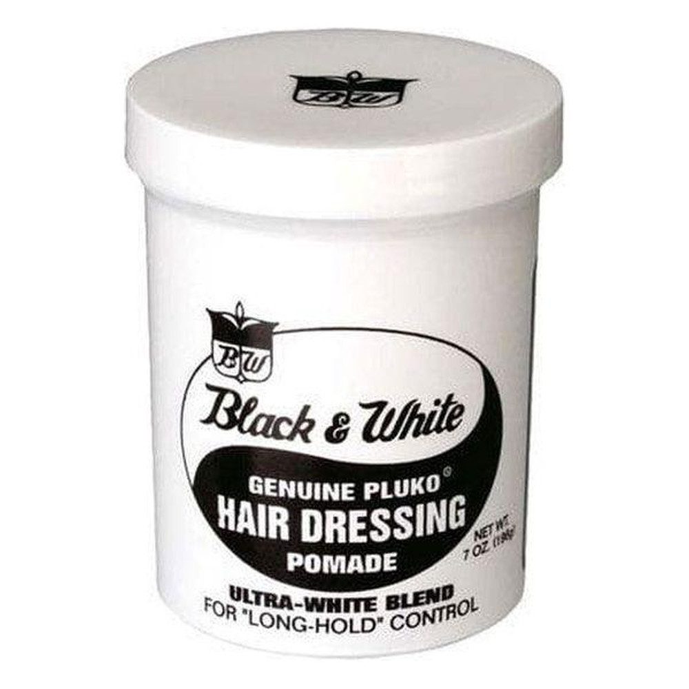 Haarpomade Black & White Genuine Pluko Hair Dressing Pomade 200ml