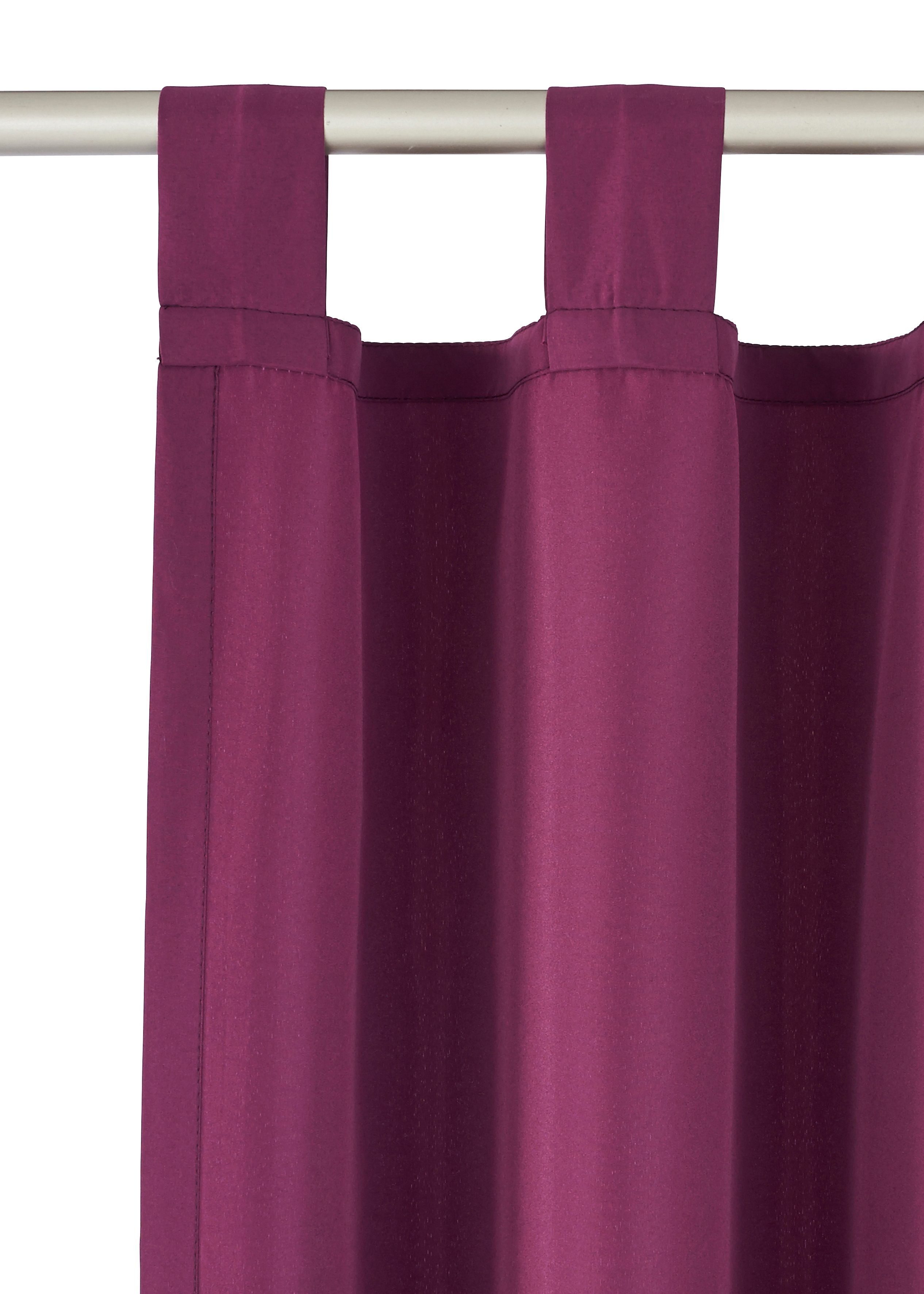 OTTO home Vorhang Raja mit Schlaufen, 2er Pack, blickdicht, Topseller (2 St), Schlaufen, blickdicht, Polyester, 2er-Set, Bestseller, einfarbig, modern, pflegele – Bild 4 von 5