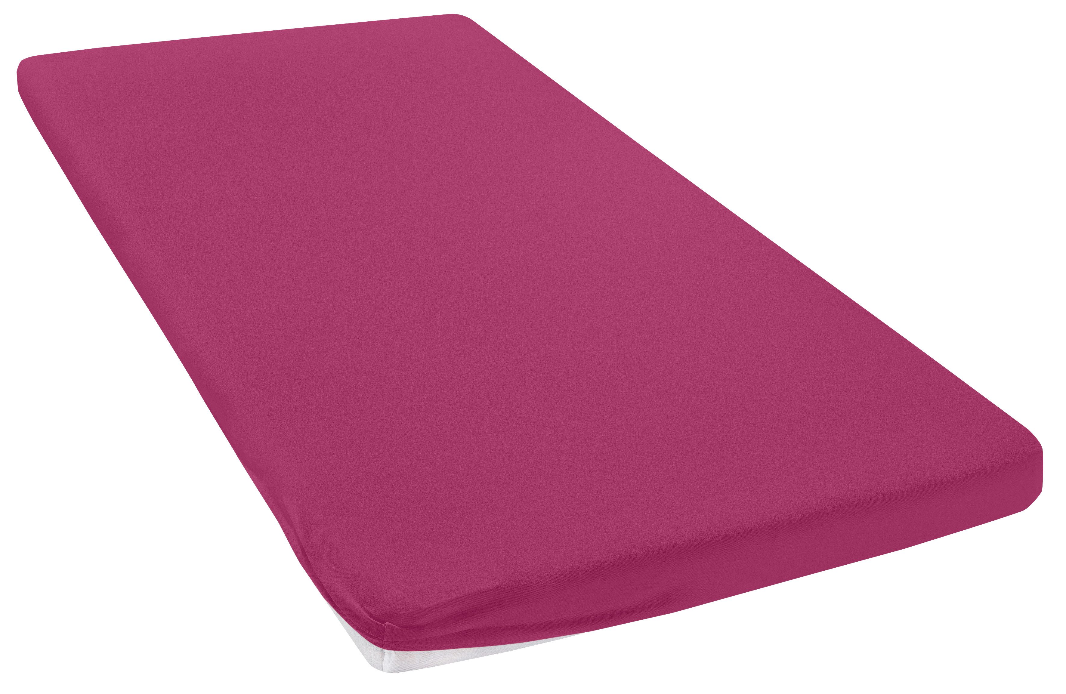 OTTO home Spannbettlaken Topper Basic, in Gr. 90x200, 140x200 oder 180x200 cm, Microfaser-Jersey, Gummizug: rundum, (1 Stück), Baumwolle, Matratzen bis 8 cm Höhe, Bettlaken, Spannbetttuch, Laken