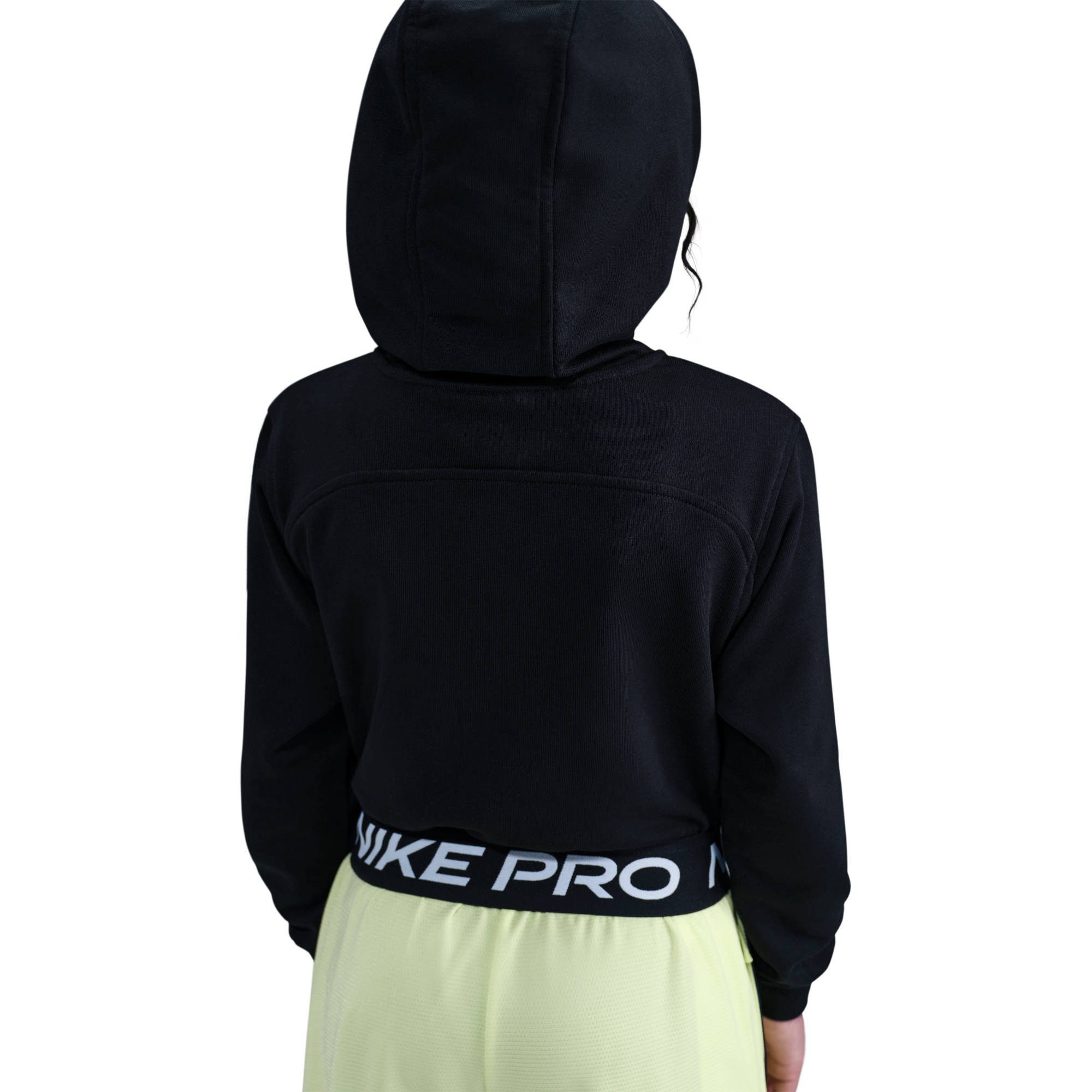 Nike Kapuzensweatjacke G NP DF FZ FLC HDY mit Kapuze, aus elastischem, schnell trocknendem Material