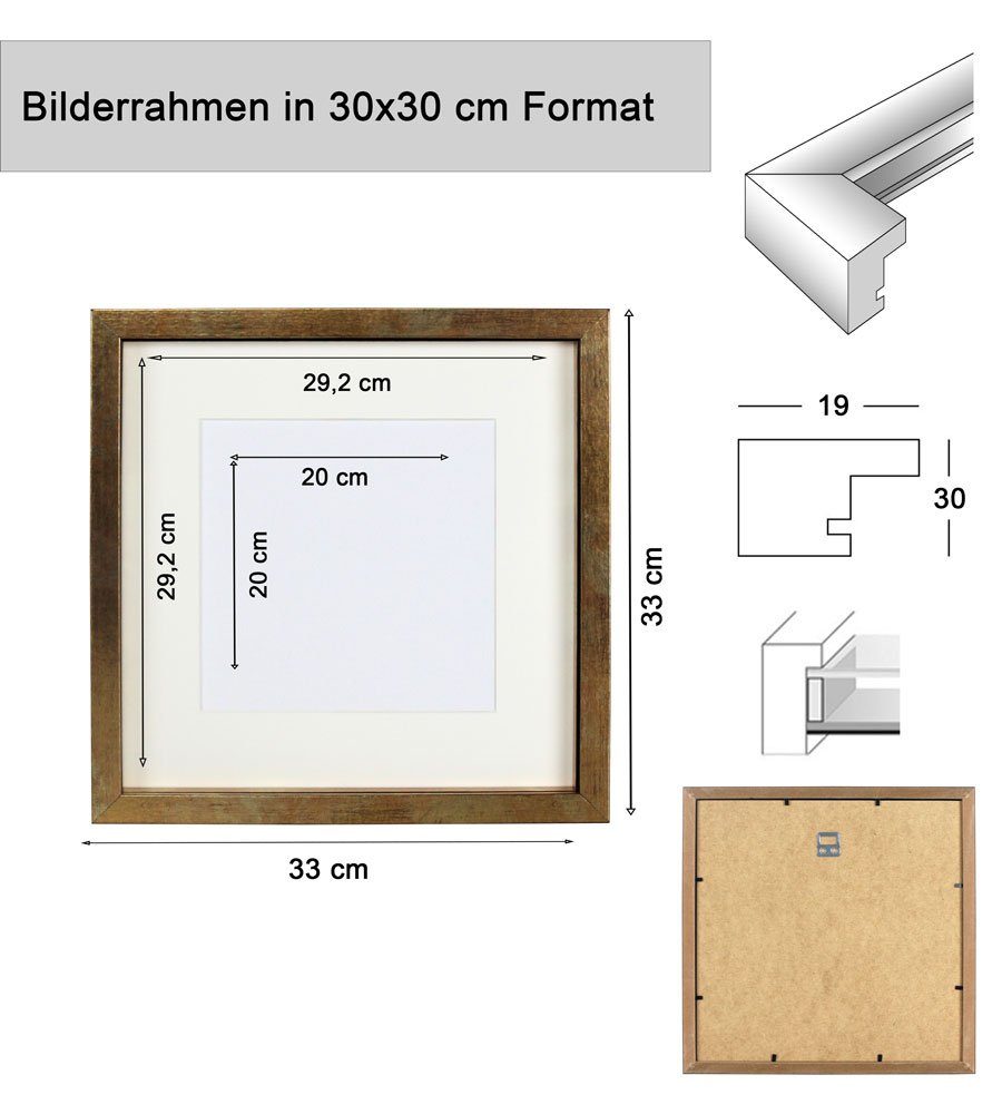 IDEAL TREND Bilderrahmen 3D Objektrahmen Holz günstig online kaufen