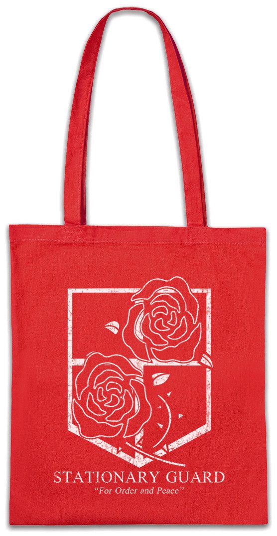 Beuteltasche Stationary Guard Stofftasche Attack On Logo Symbol Titan Sign Game