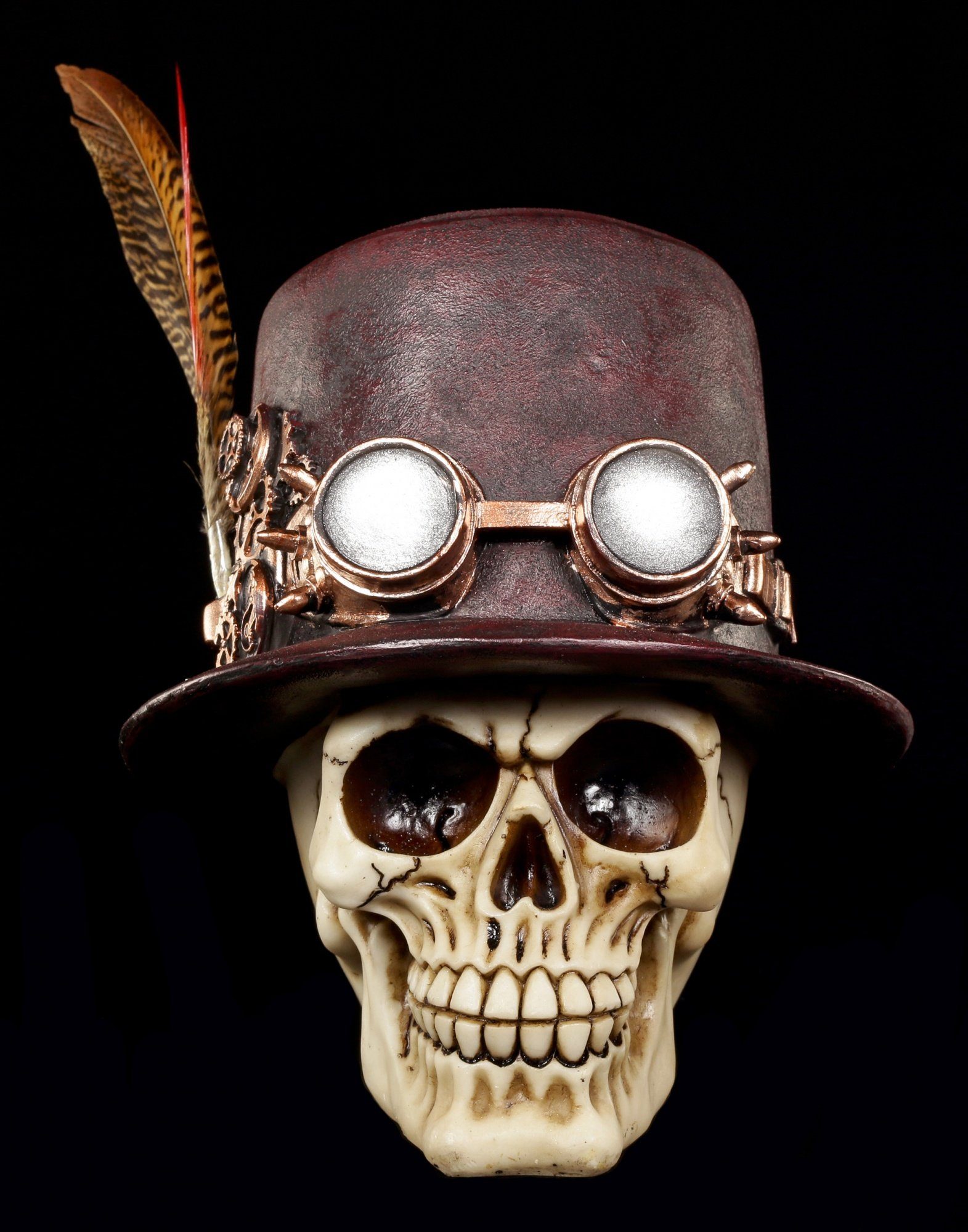 Figuren Shop GmbH Dekofigur Steampunk Totenkopf günstig online kaufen