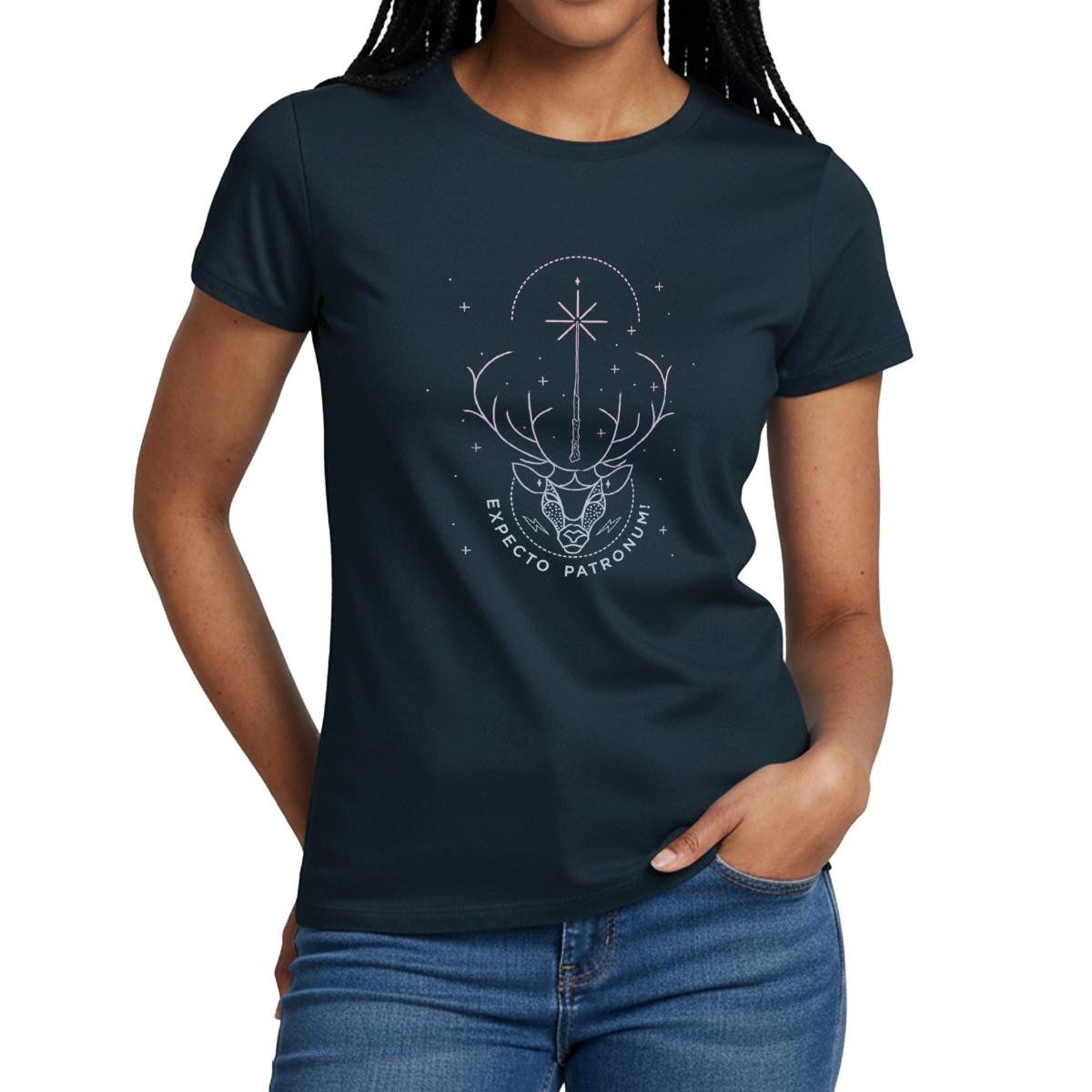 T-Shirt Harry Potter Hirsch Expecto Patronum Frauen T-Shirt