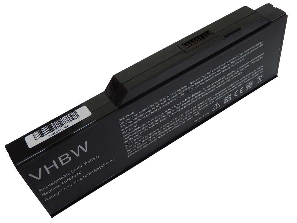 vhbw passend für Medion MD96144, MD96164, MD96217, MD96305, MD96287, Laptop-Akku 4400 mAh