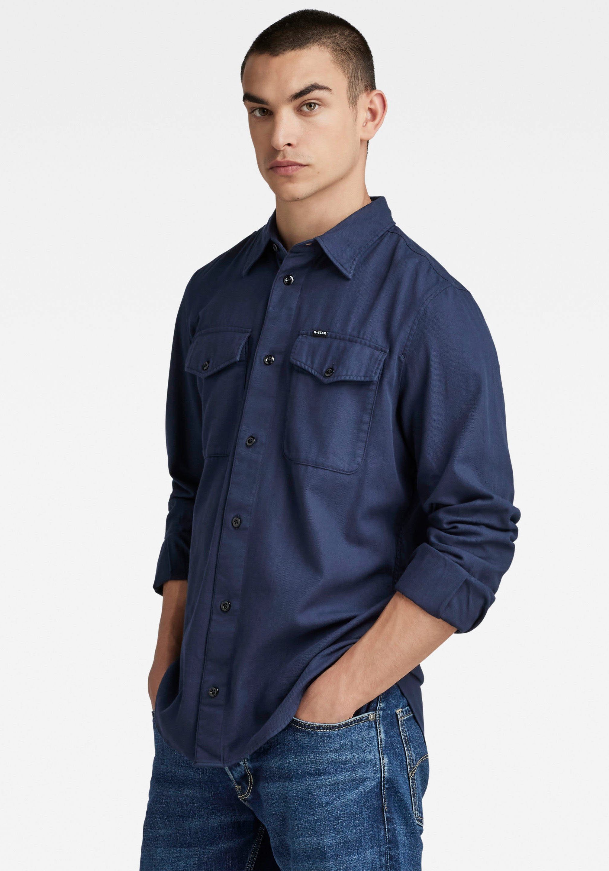 G-STAR Jeanshemd Marine Slim mit Pattentaschen günstig online kaufen