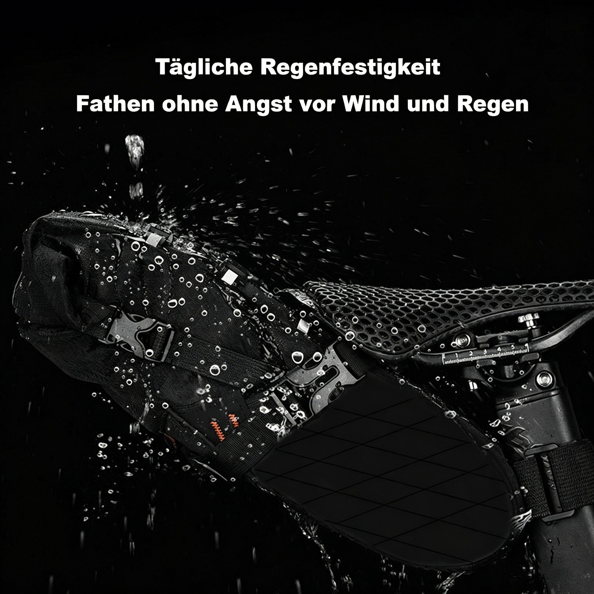 GARRYFIZH Fahrradtasche Bikepacking Satteltasche [5,8 Liter] Wasserdicht Fahrrad Satteltasche, 5,8 l großes Fassungsvermögen, wasserdicht