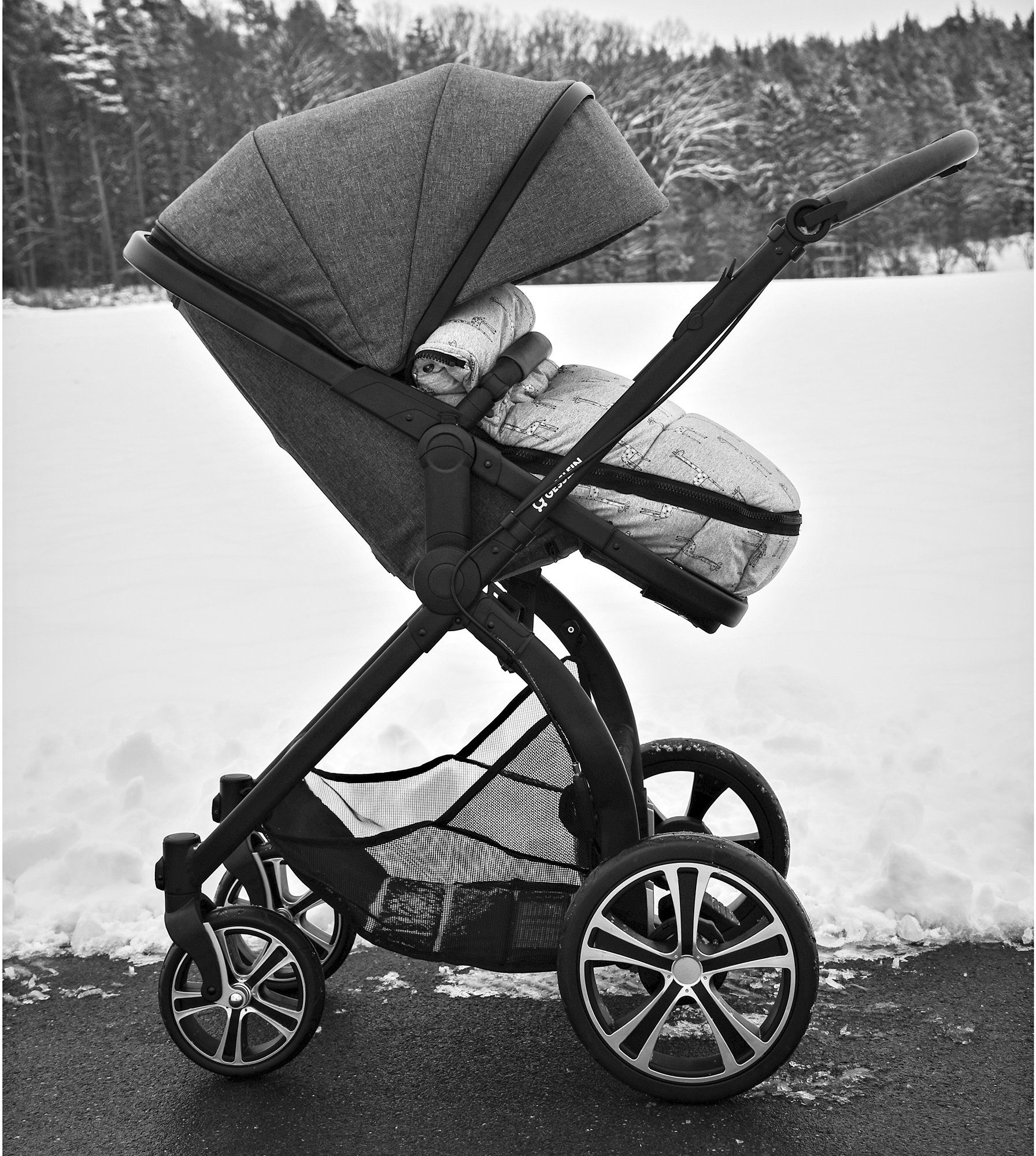 Babywanne für Babyschalen Gesslein Baby Tupfen, Tragetaschen, Sportwagensitz oder Nestchen, grau Kinderwagenwannen,