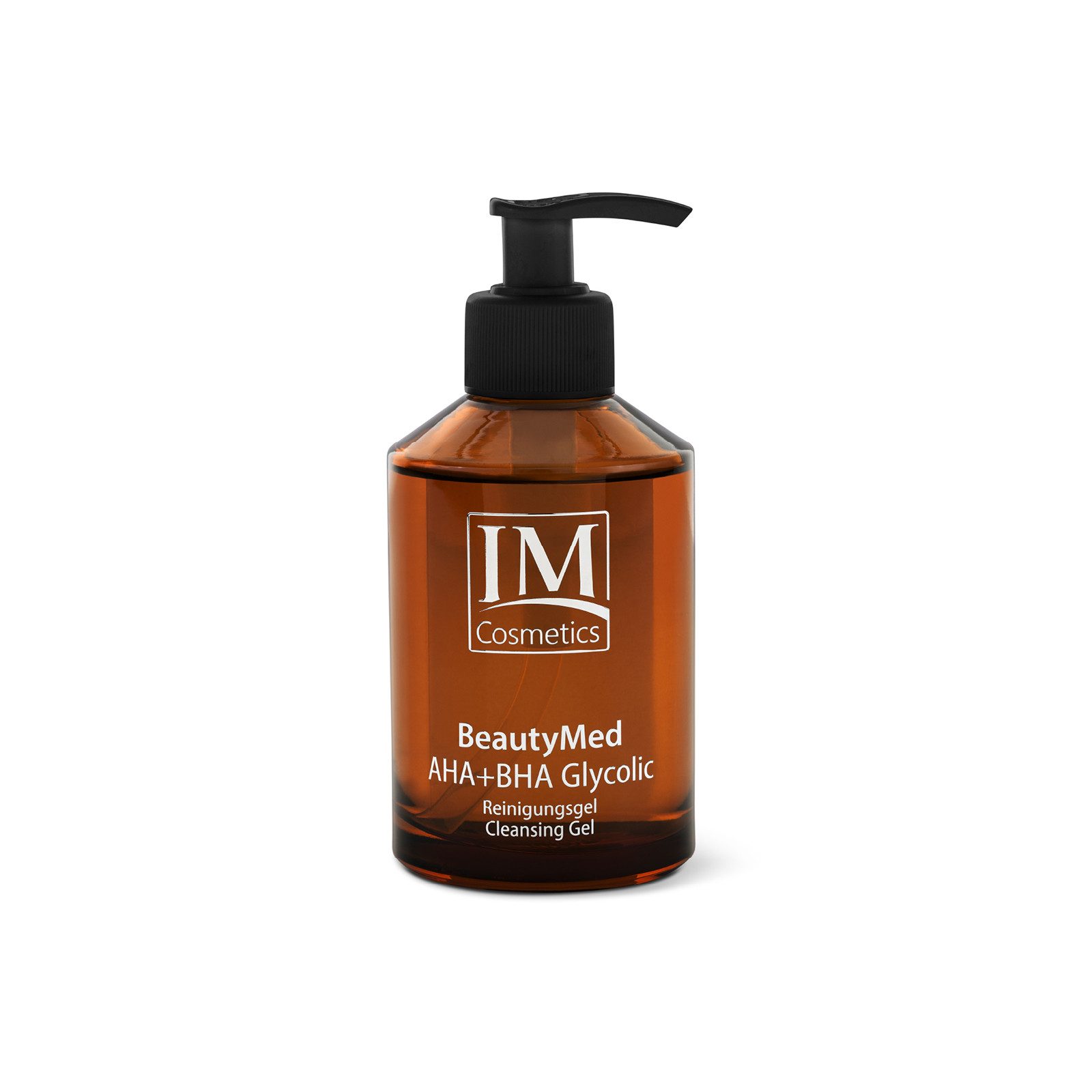 Genius Gesichtsreinigungsgel IM Cosmetics BeautyMed AHA + BHA gegen Pickel & Mitesser, 200 ml, Multi-Acid-Complex unterstützt die Hauterneuerung