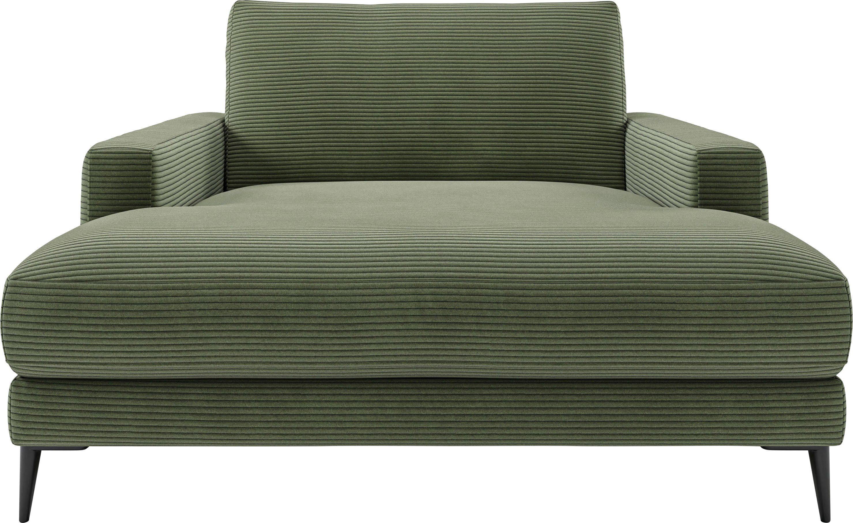 Home affaire Chaiselongue Downtown Loungemöbel zum Relaxen, B/T/H: 132/170/84 cm, auch in Bouclé, Cord und Easy care - leicht mir Wasser zu reinigen