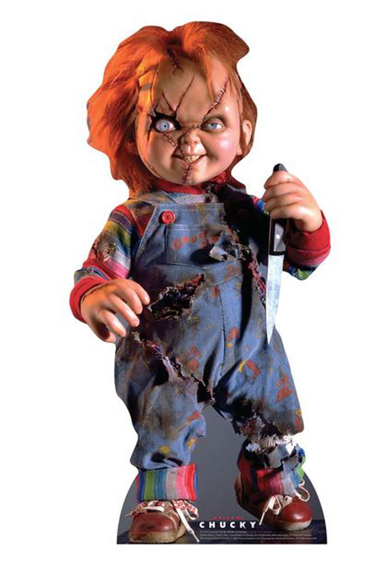 Dekofigur Halloween - Pappaufsteller - Scarred Chucky