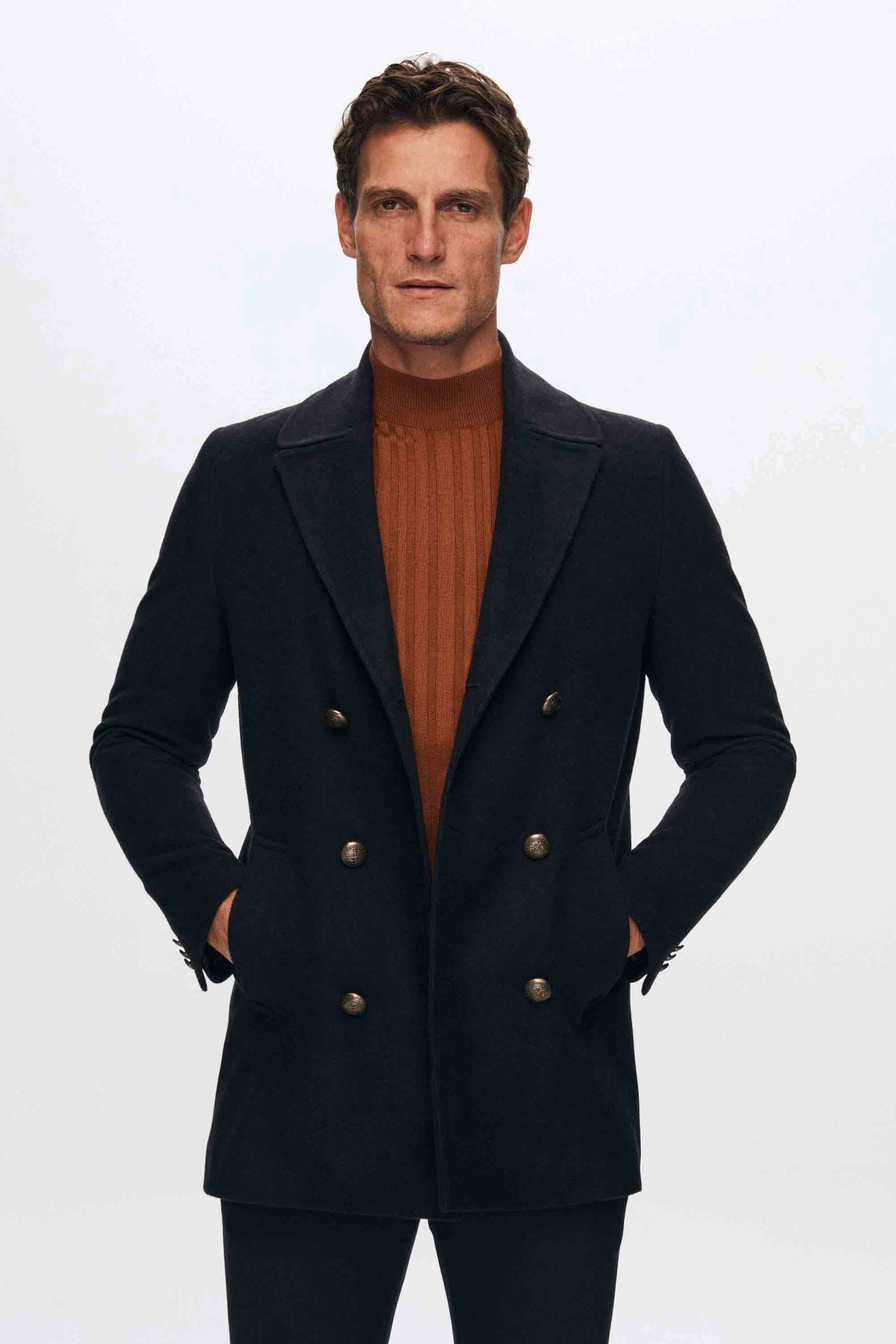 D'S DAMAT Wirkmantel Ds Damat Matrosenmantel mit normaler Passform und Meta günstig online kaufen