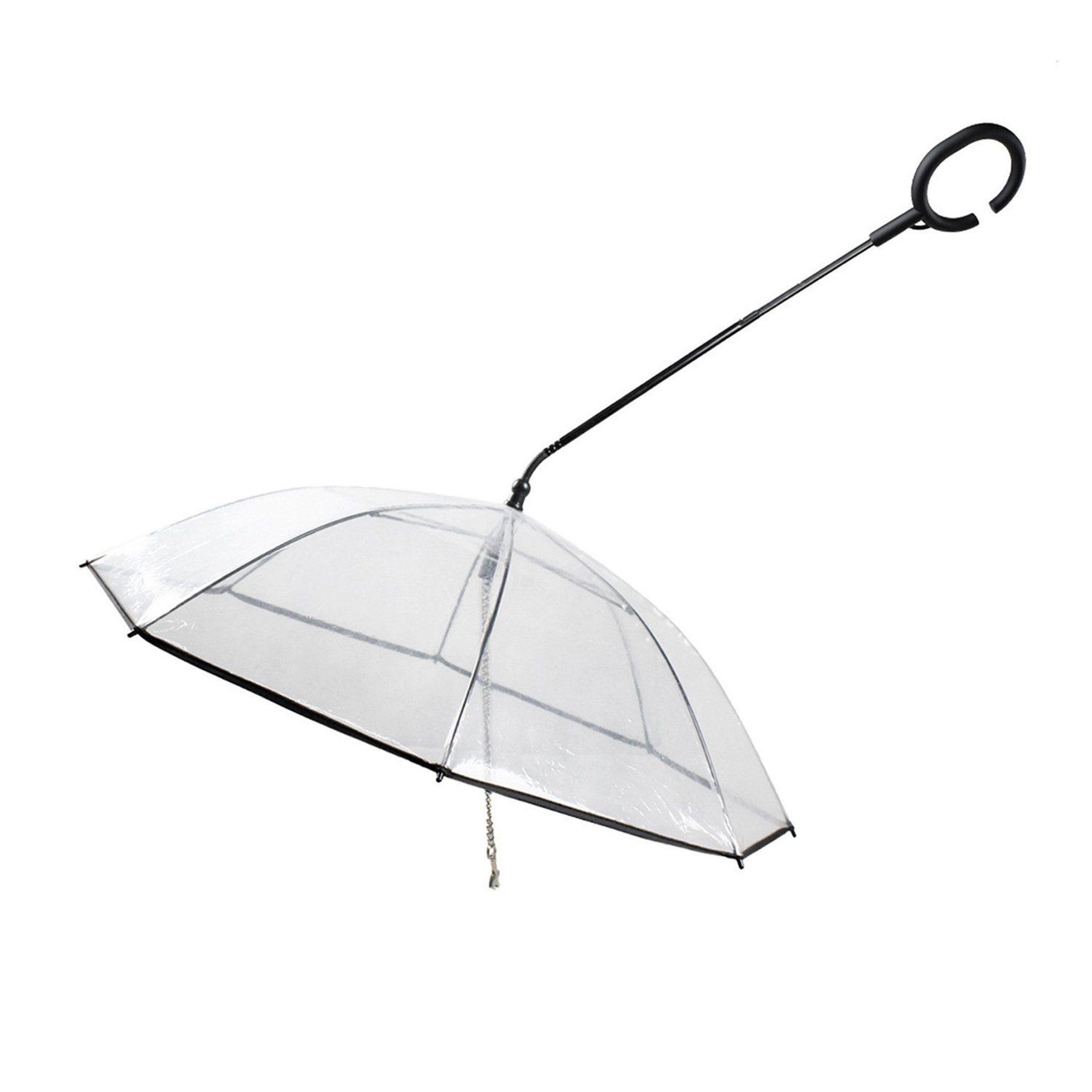KINSI Hunde-Geschirr Hundeleine, Hunde Regenschirm, Durchsichtig, Haustier günstig online kaufen
