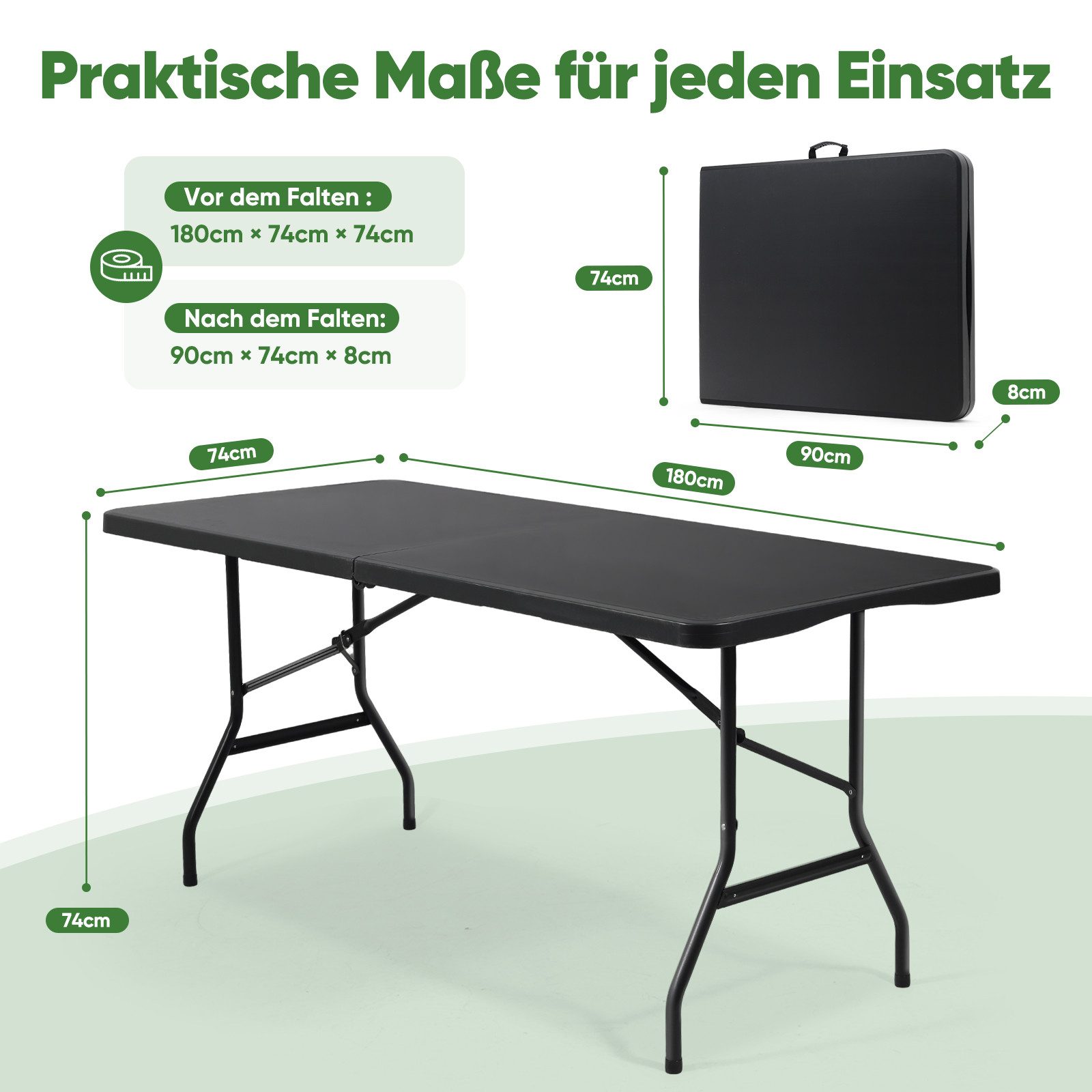 Sekey Klapptisch Campingtisch Partytisch Faltbar Buffettisch günstig online kaufen