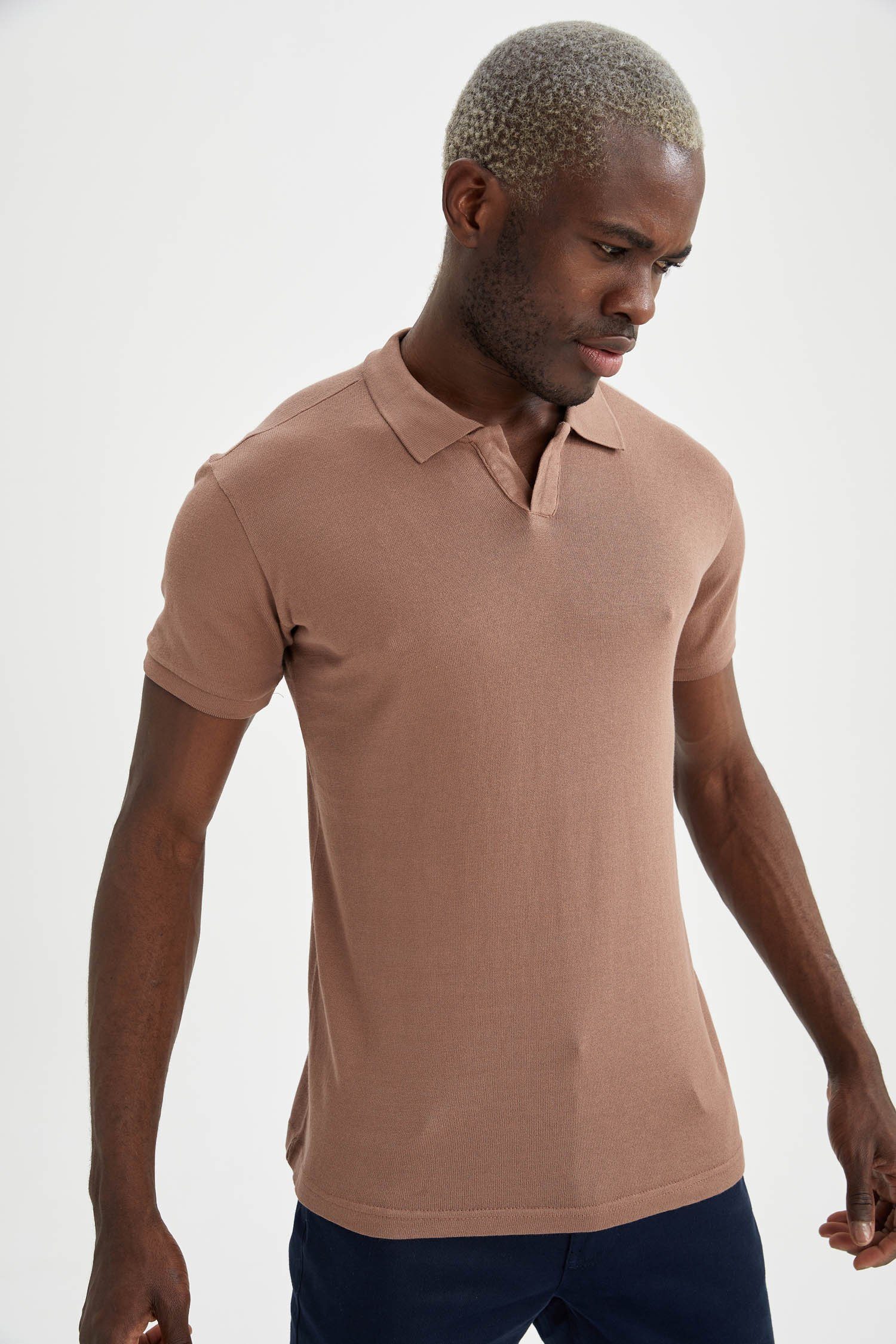 DeFacto Poloshirt »Herren Poloshirt SLIM FIT POLO NECK« online kaufen | OTTO