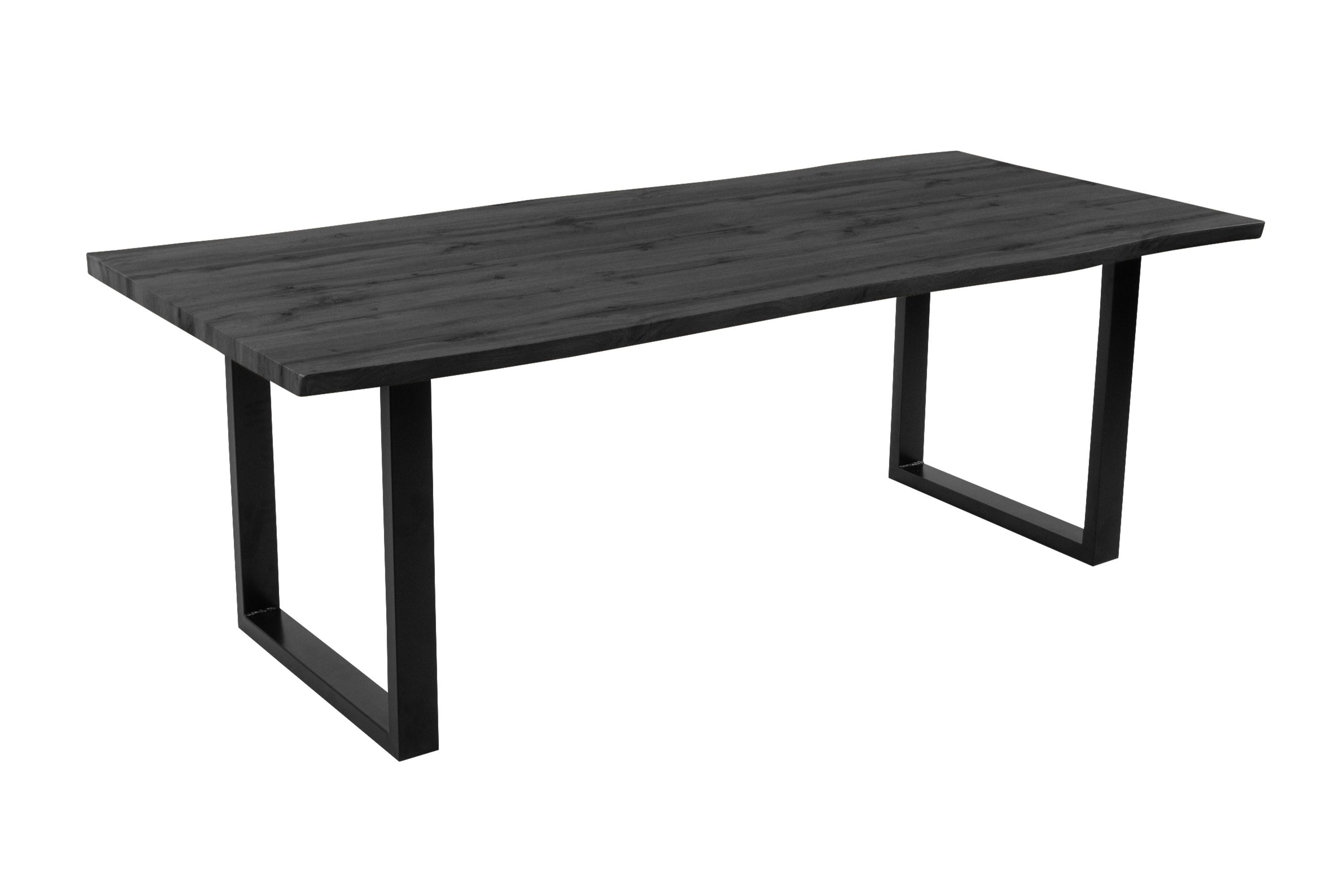 Loreno® Esstisch Josy, Holz-Optik Grau, Baumkante, günstig online kaufen