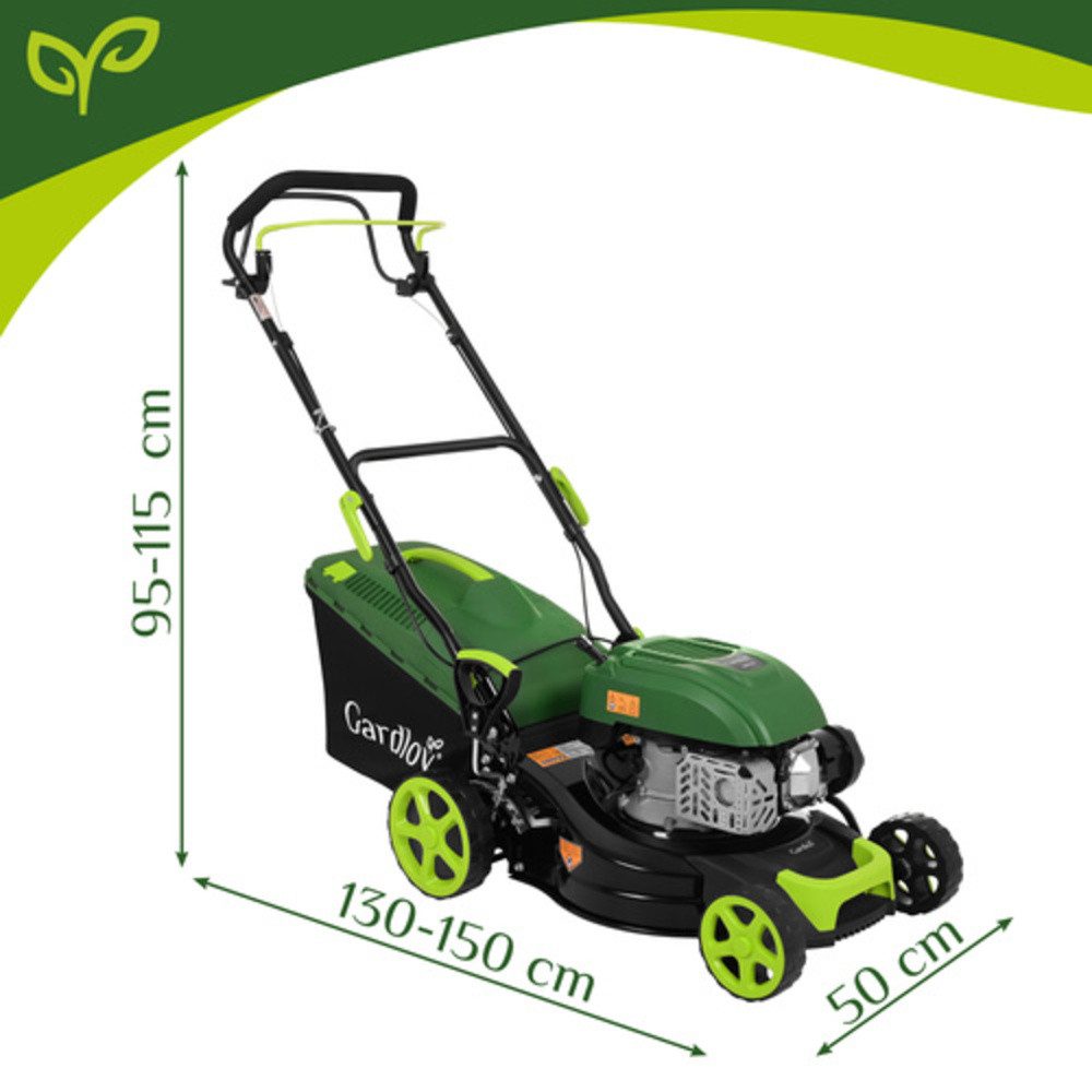 Gardlov Benzinrasenmäher DriveXPro 4-in-1 Rasenmäher Gartenmäher, 40 cm Schnittbreite, (Spar-Set, leistungsstarkem Motor), Wasseranschluss ermöglicht eine schne – Bild 2 von 5