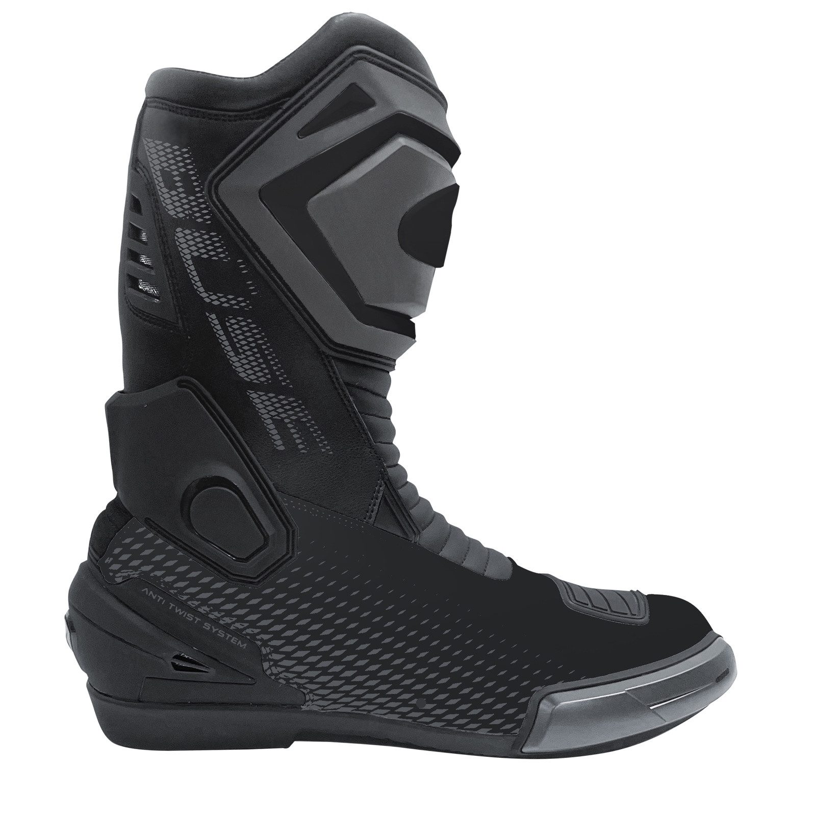 Büse Büse Sport Star Motorradstiefel Schwarz / Anthrazit 45 Motorradstiefel (Packung, Antistatische und Öl- und Benzinfeste Sohle) motorradstiefel für herren