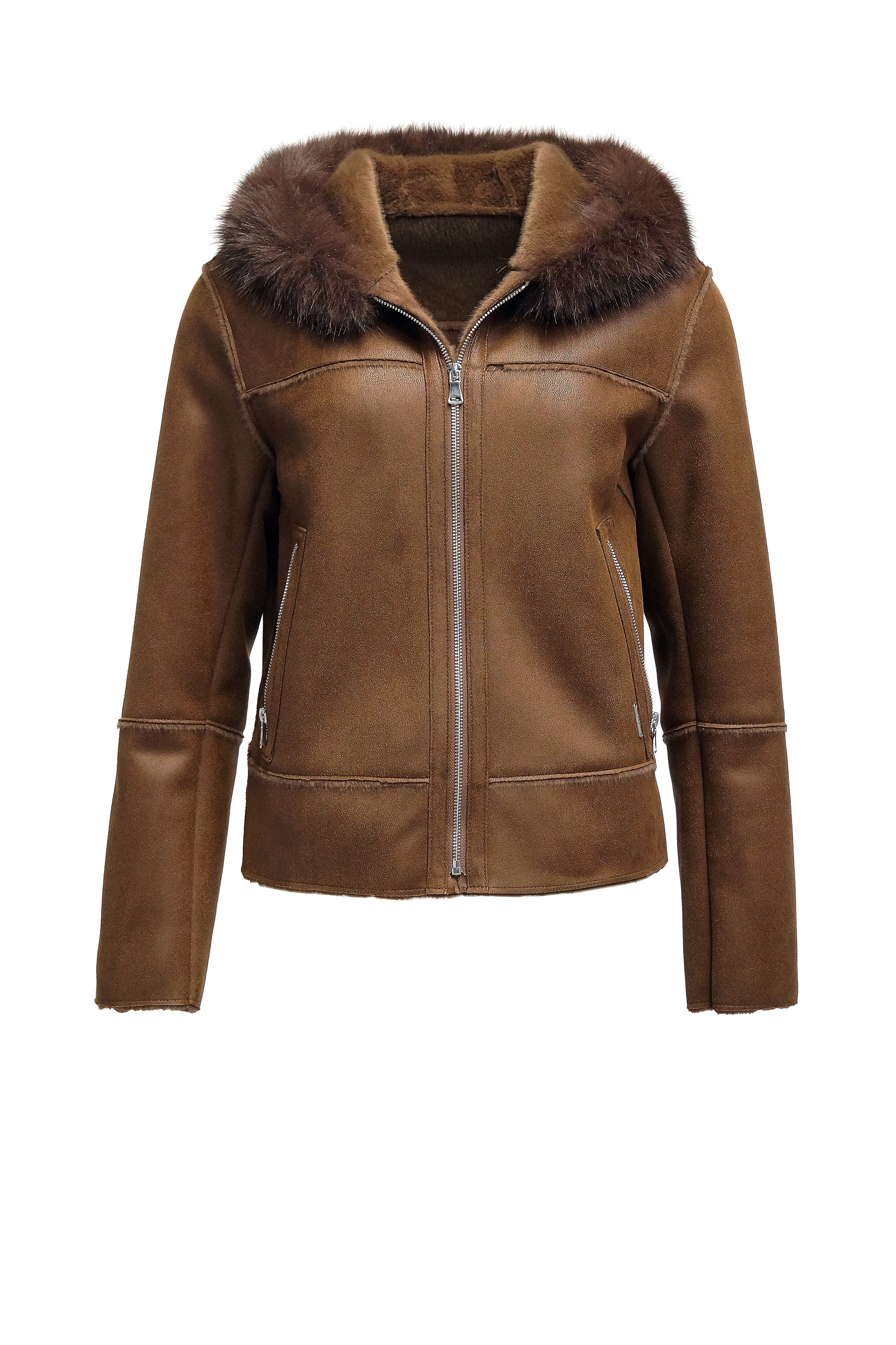 FUNK since 1776 Lederimitatjacke Kurzjacke aus Lederimitat mit Kapuze und K günstig online kaufen