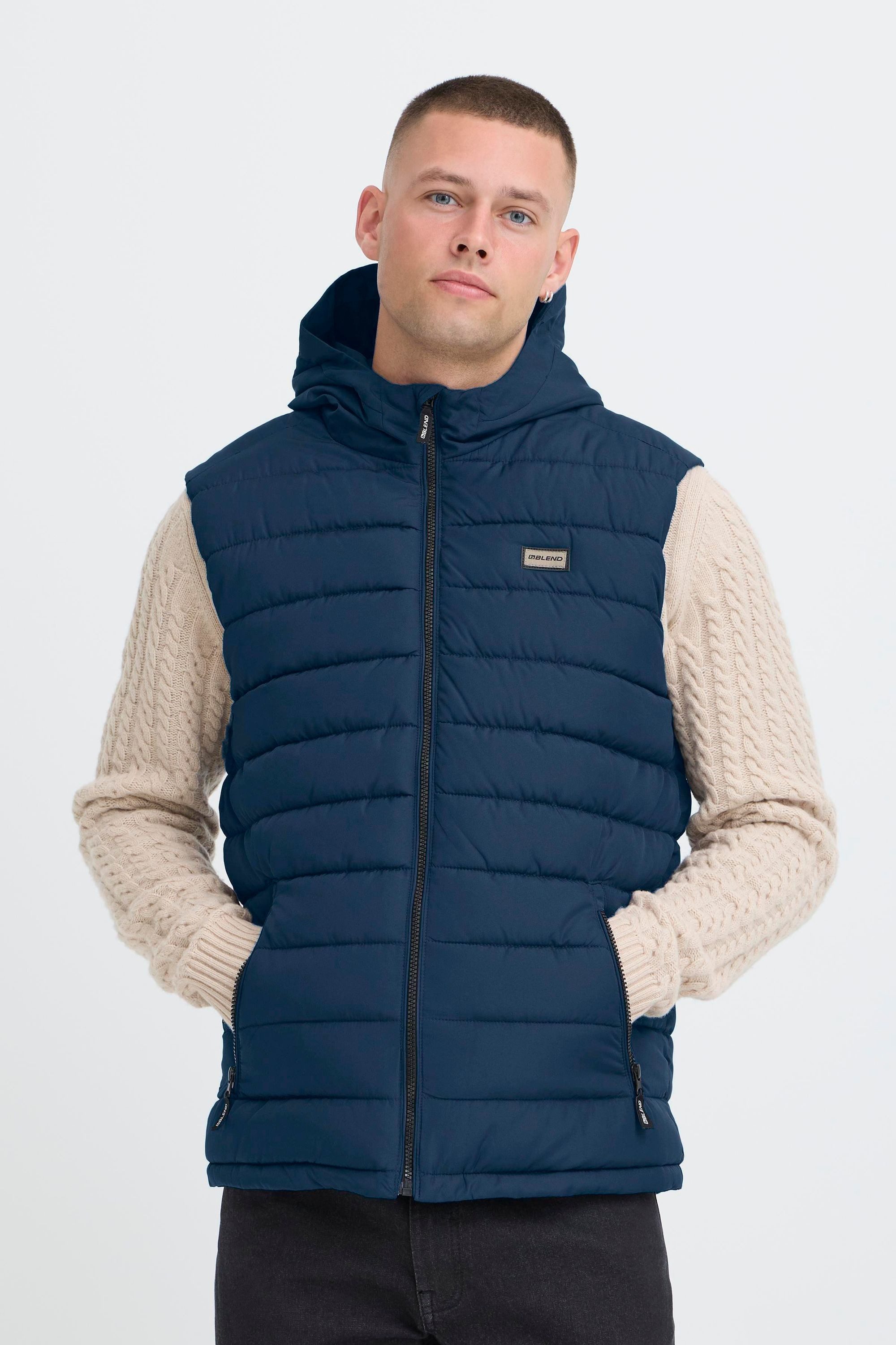 Blend Steppweste BHMelai Stilvolle Basic Steppweste mit Taschen und Kapuze günstig online kaufen