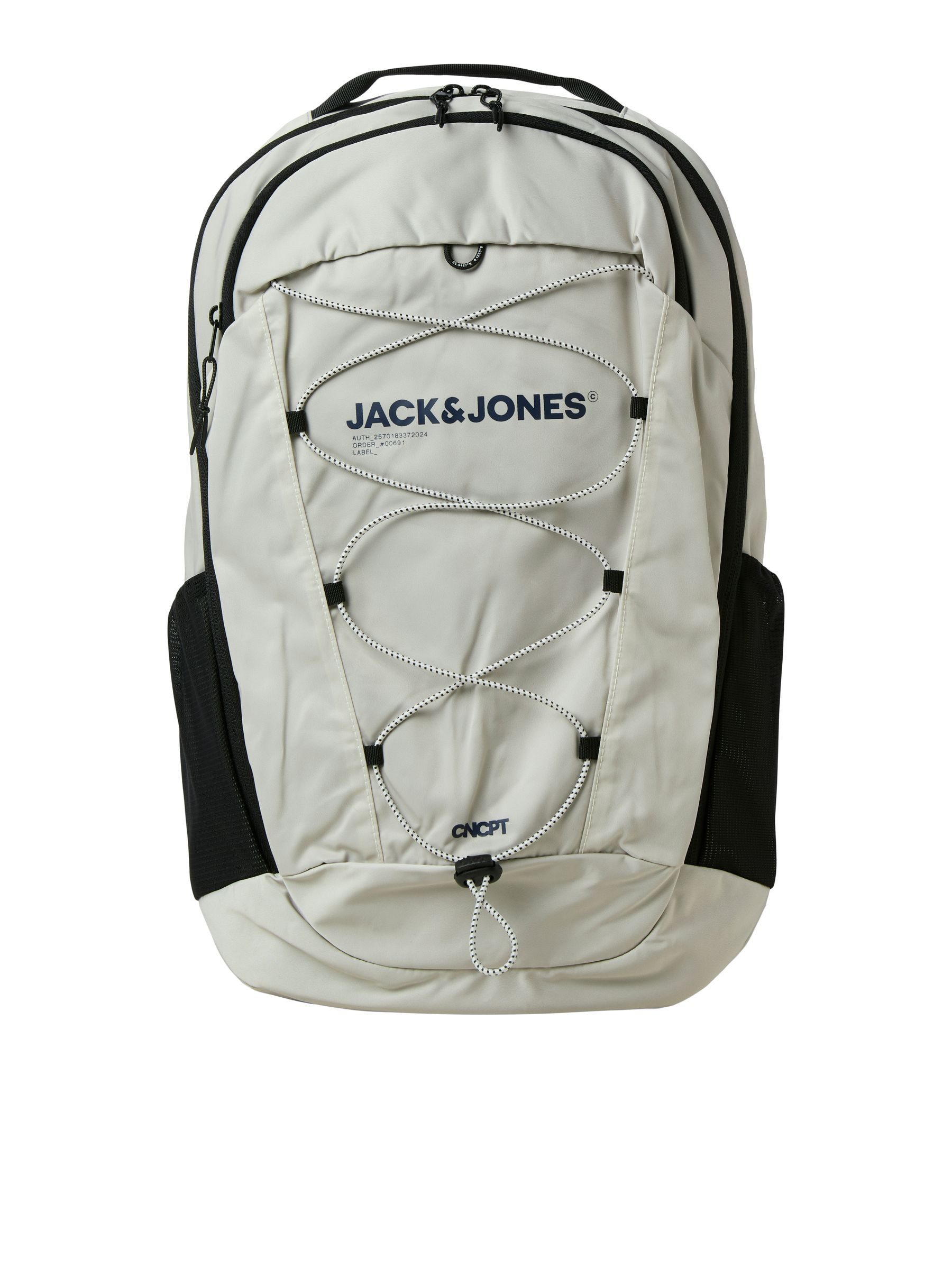 Jack & Jones Rucksack Geräumiges Outdoor-Zubehör mit für Herren (casual), Recyceltes Material nachhaltig Normal Fit Einfarbig