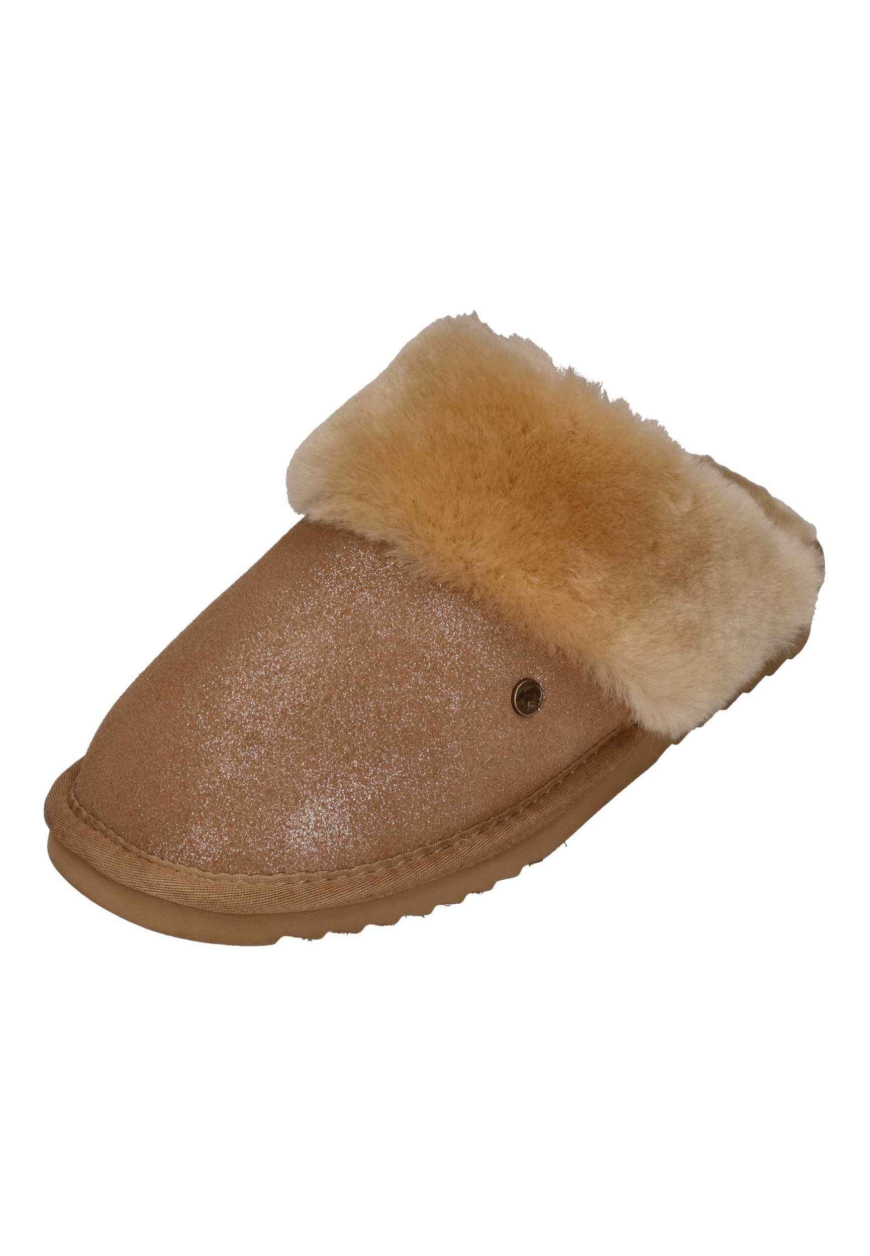 WARMBAT COLLIE PRINT METALLIC Hausschuh Gold