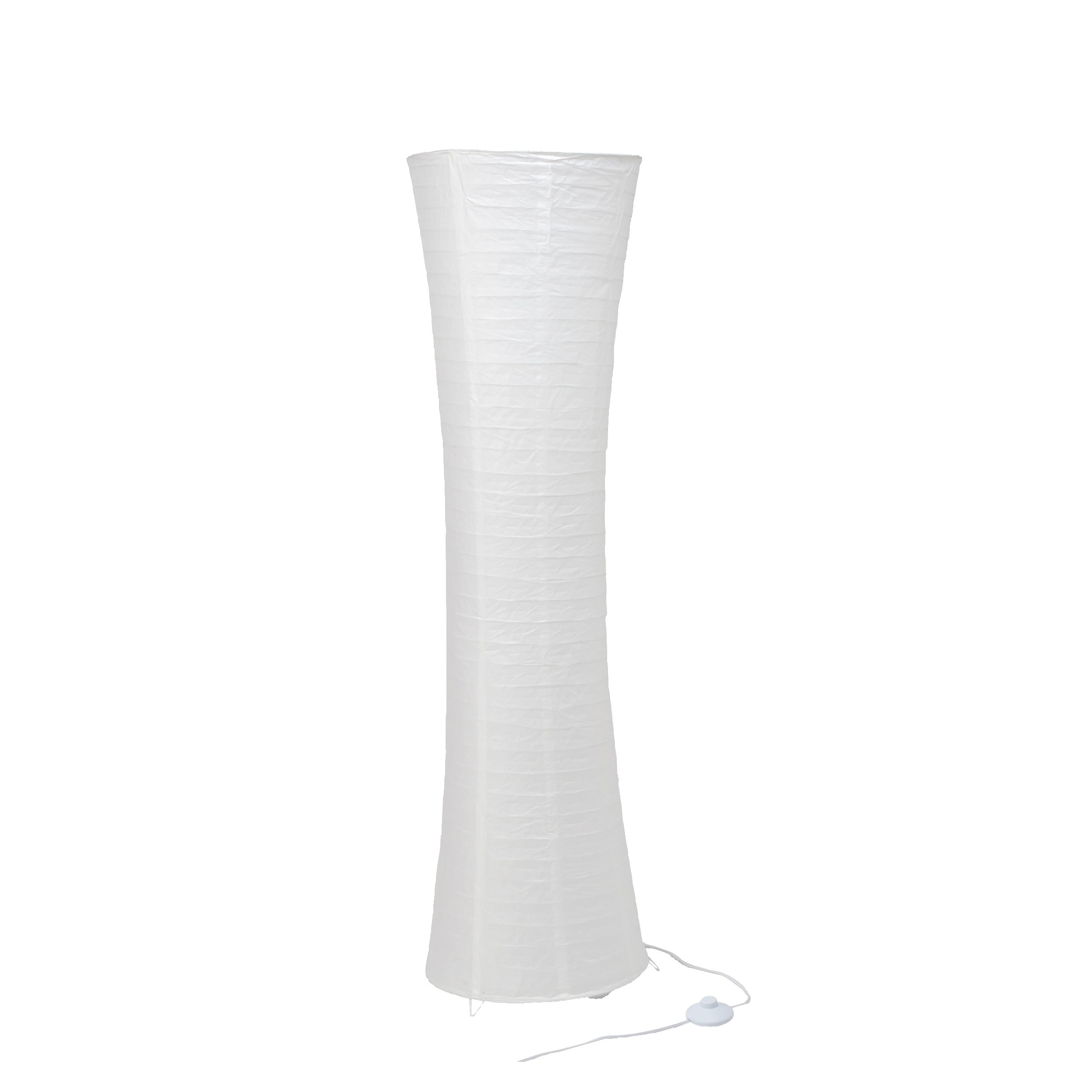 Lightbox Stehlampe, ohne Leuchtmittel, dekorative Stehlampe, Stehleuchte mit Papierschirm und Fußschalter