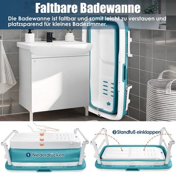 UISEBRT Badewanne Faltbare Badewanne für Erwachsene, für Badezimmer SPA, 132x61x54cm