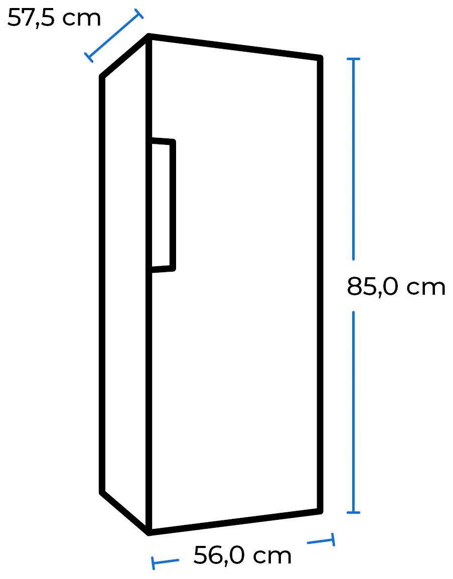 exquisit Vollraumkühlschrank KS16-V-H-010E weiss, 85 hoch, breit cm weiß 56 cm