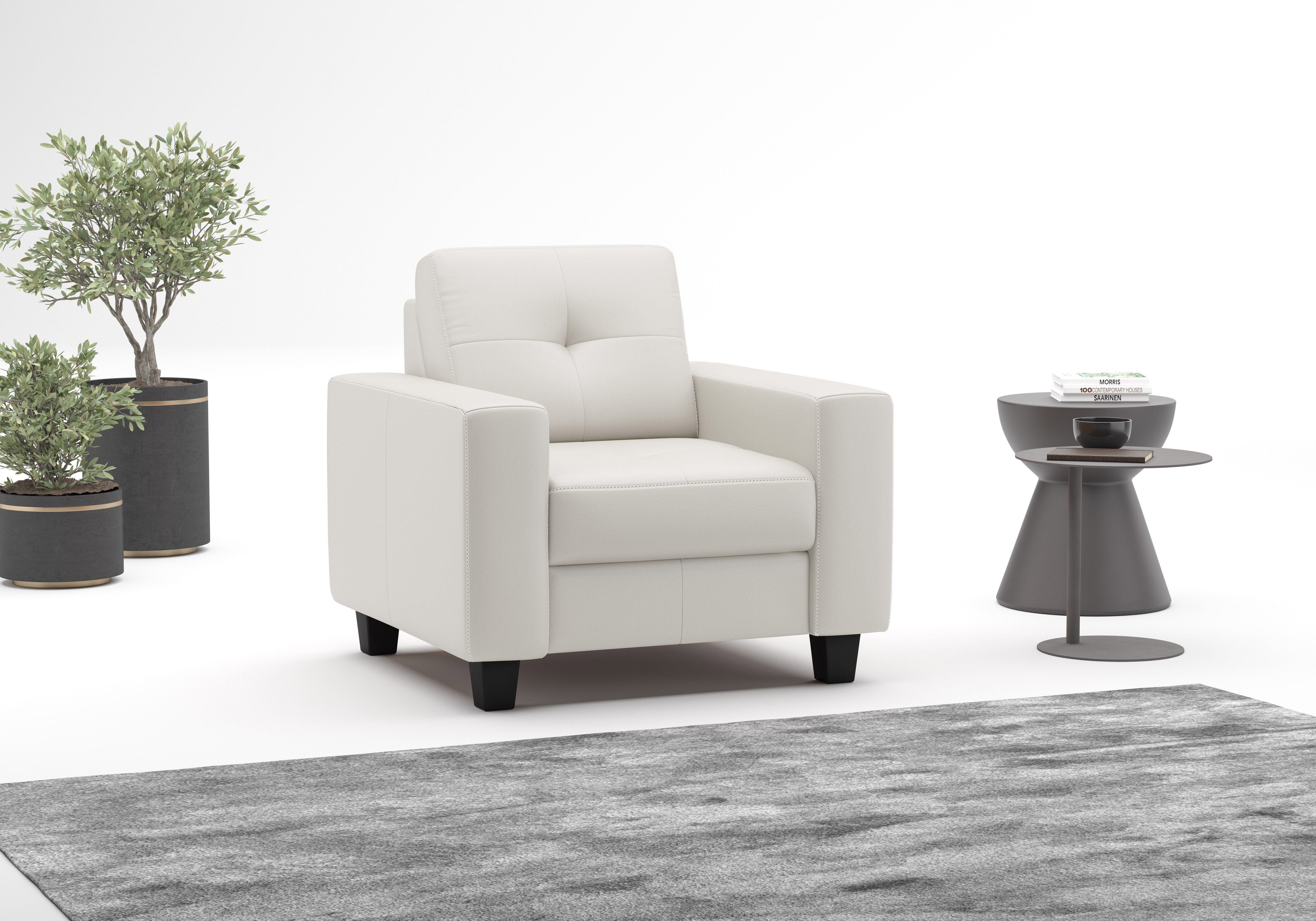 OTTO home Sessel Varese, Kreuznaht in beige