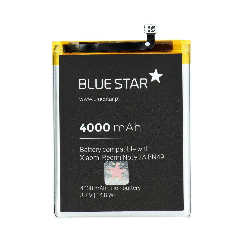Austausch 4000mAh (BN49) Accu mit Akku Ersatz Note Batterie kompatibel Smartphone-Akku Li-lon BlueStar 7A Redmi Xiaomi