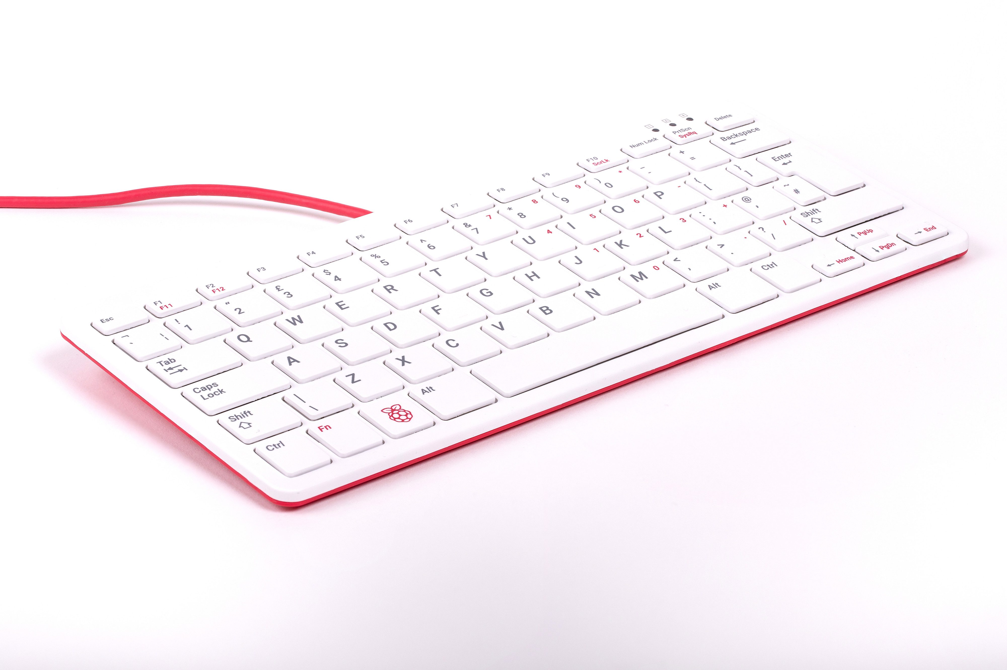 offizielle Raspberry Pi Tastatur, UK-Layout, inkl. 3 Port USB Hub, Eingabegeräte-Set