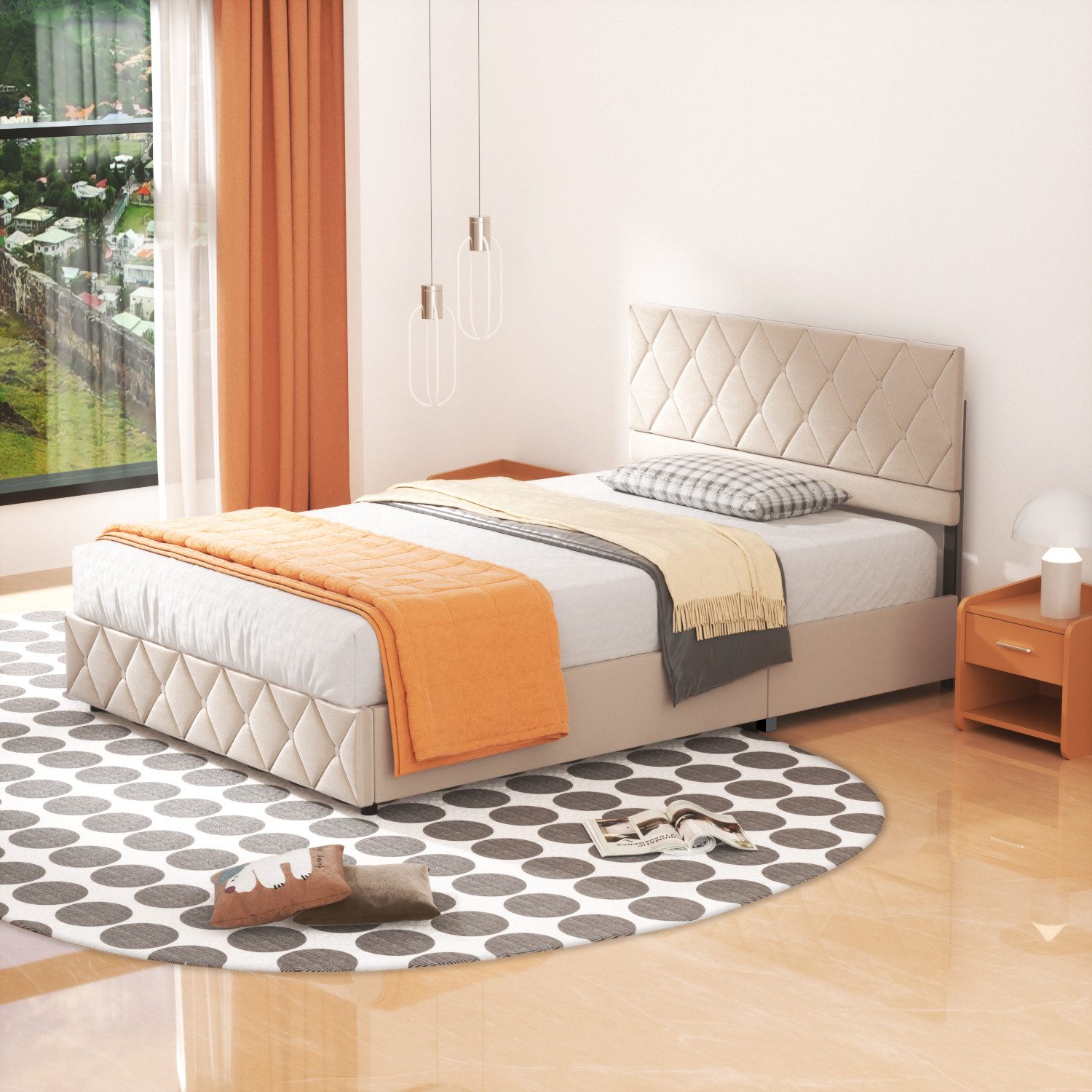 MODFU Polsterbett Funktionsbett Stauraumbett (Strapazierfähig und günstig online kaufen