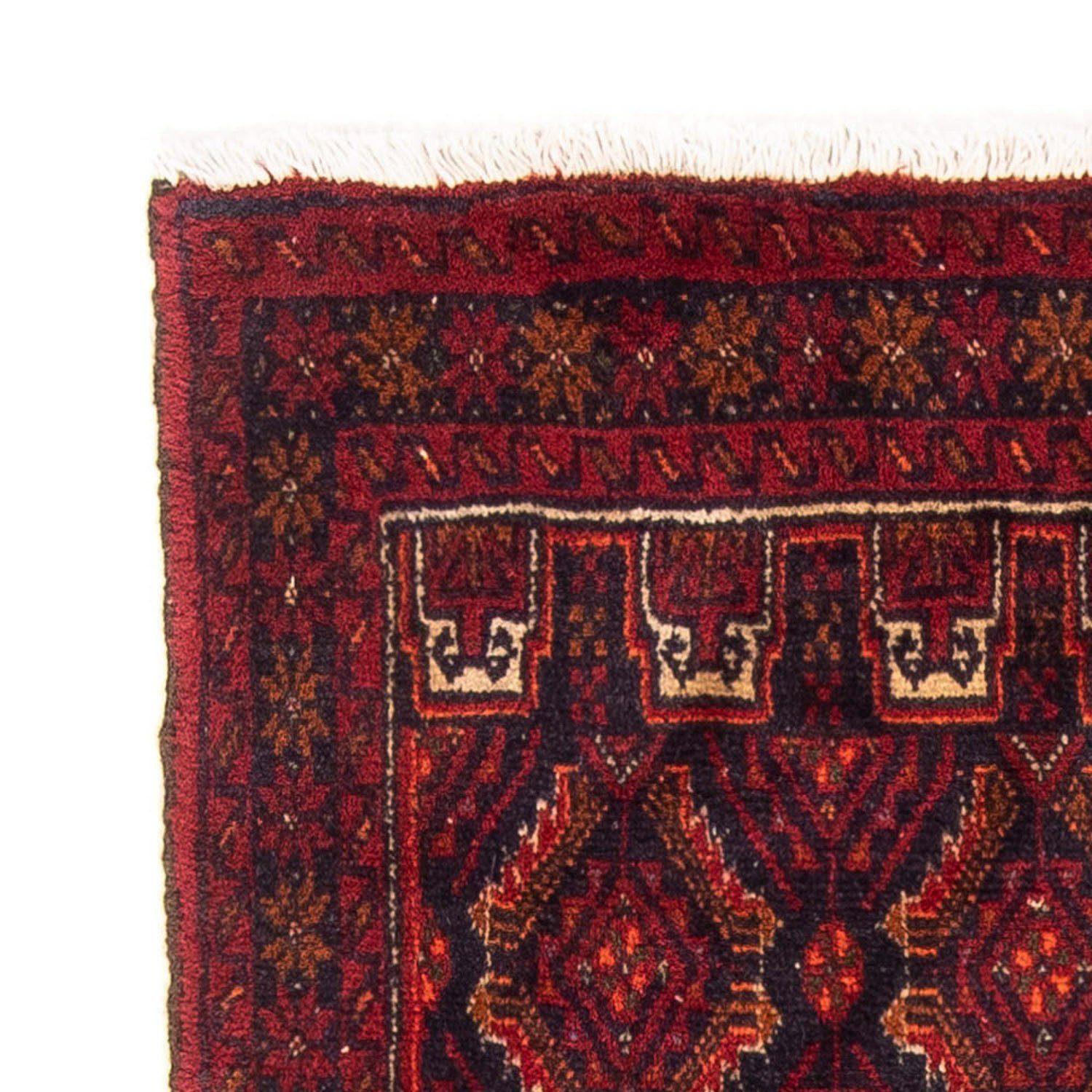 Wollteppich Belutsch Durchgemustert rechteckig, 168 mm, cm, x morgenland, Rosso scuro Handgeknüpft 89 8 Höhe