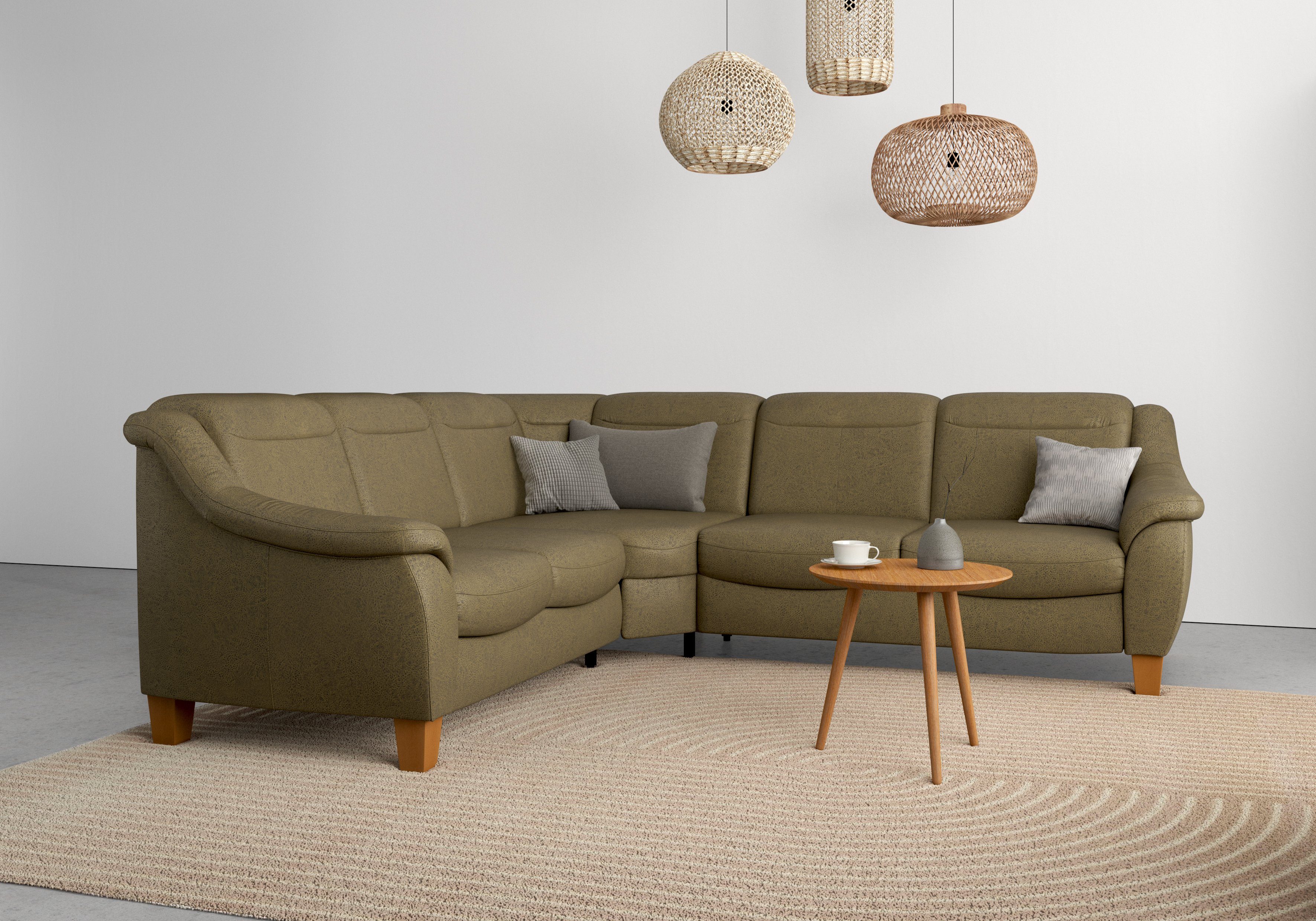 Home affaire Ecksofa Caldera L-Form, Federkern, günstig online kaufen