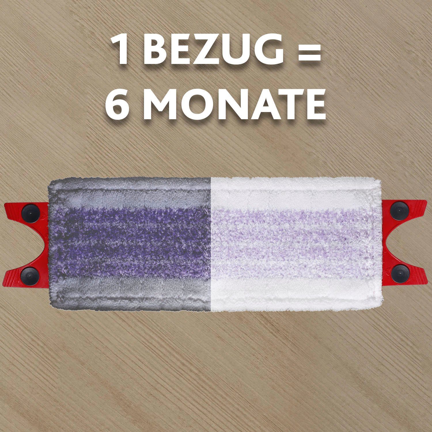 Ultramax Mikrofaser Sensitiv Wischbezug), Komplettset aus Vileda und Bodenwischer, Bezug + mit 2in1 2in1 PowerZone Bezug Wischerplatte (3-St., aus Bodenwischer-Set Eimer und Box